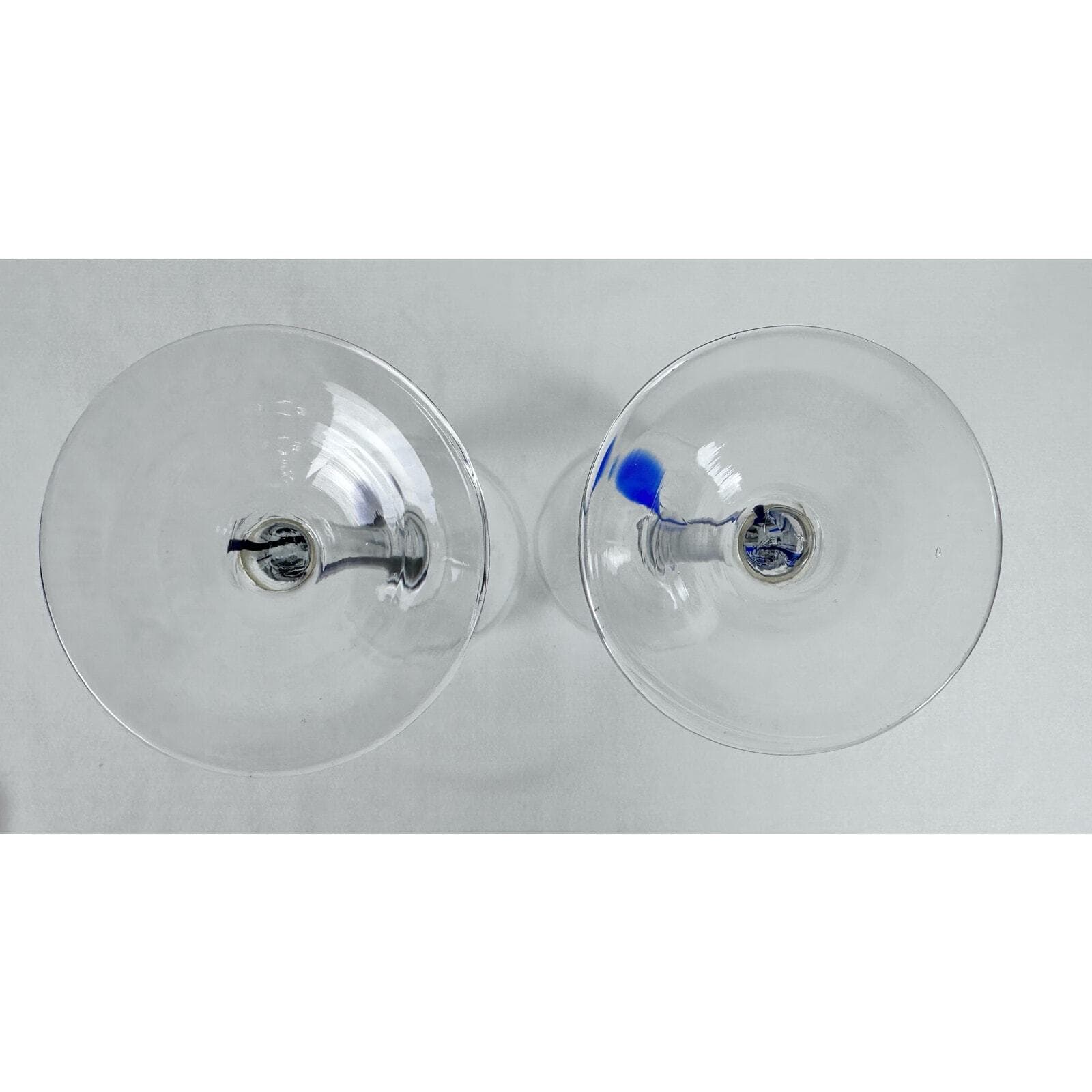 Artland 2 Wine Goblets 1 Blue & 1 Purple Teardrop EX - Thumbnail 7