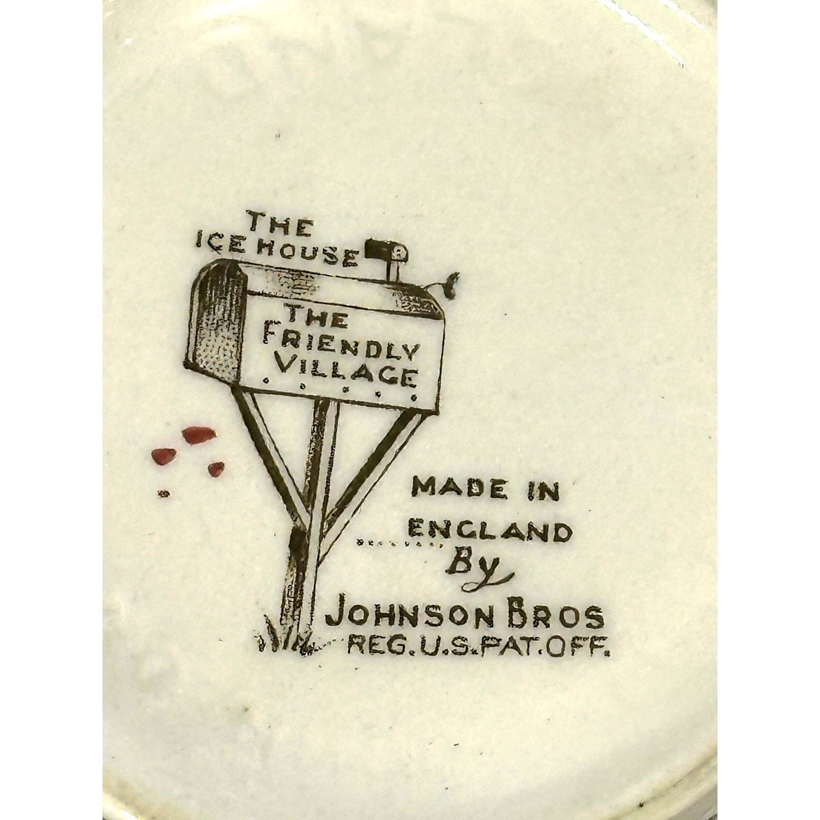 Johnson Bros Friendly Village England Vintage Ice House Demitasse Cups-Set of 4 - Thumbnail 6