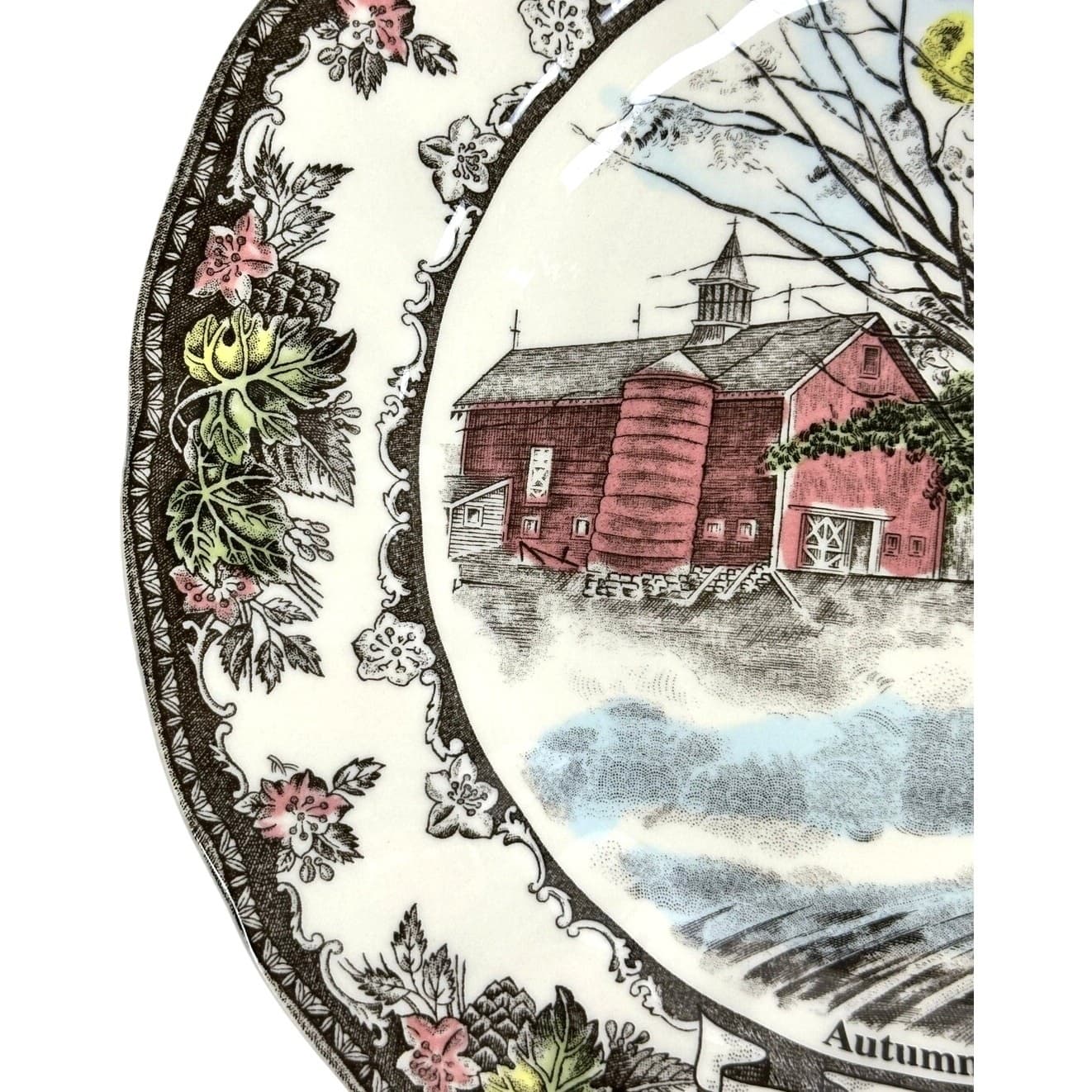 Johnson Bros Friendly Village England Autumn Mists 2007 Collector Dinner Plate - Thumbnail 5