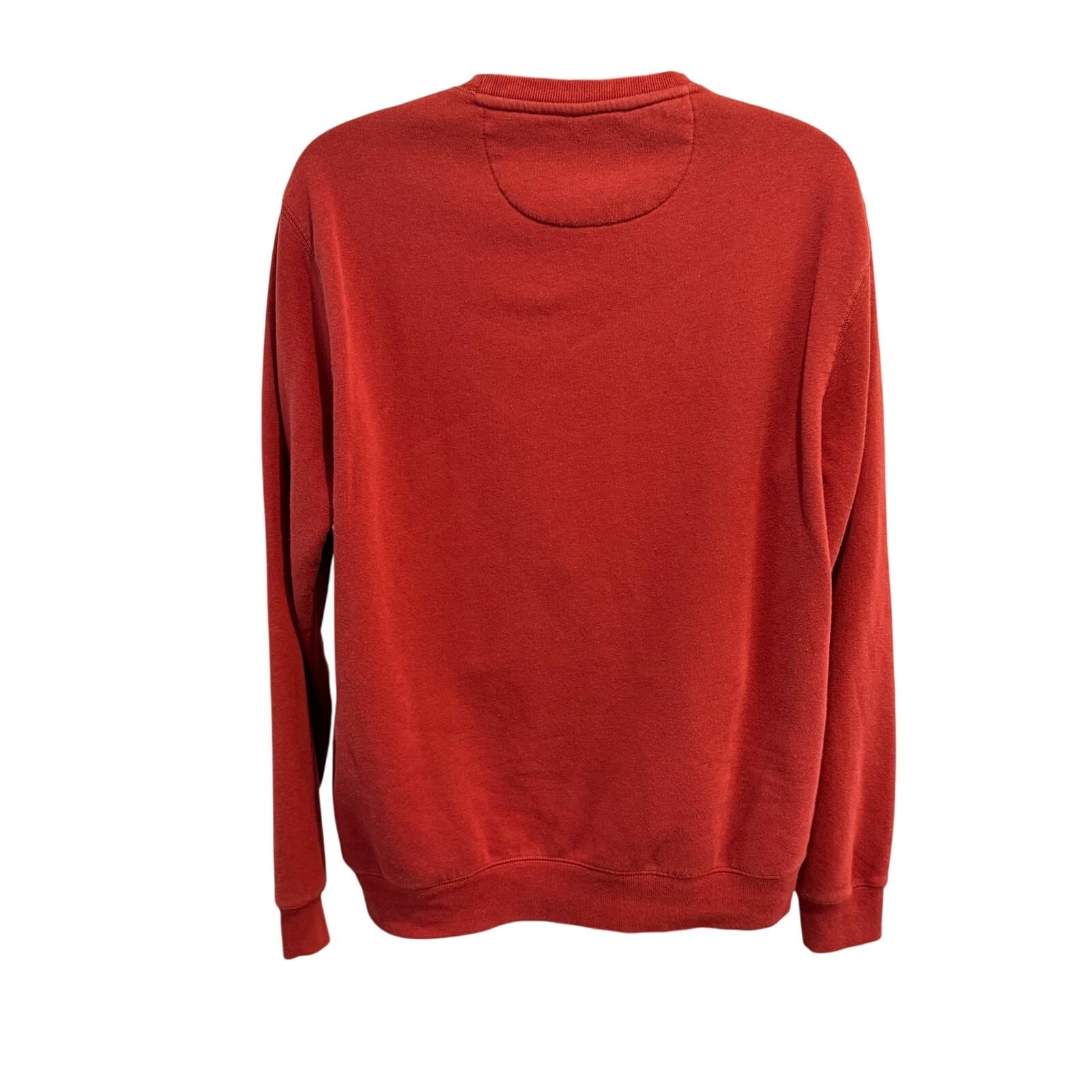G.H. Bass & Co. Men's Fleece-Lined Crewneck Sweatshirt – Red - Thumbnail 4