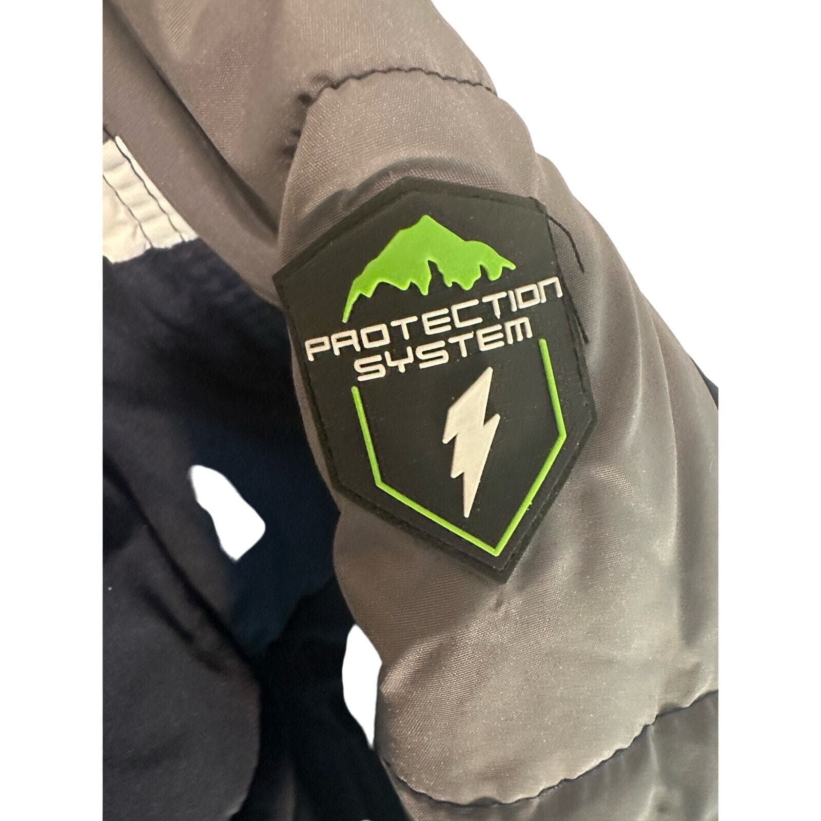 Protection System Boys Bubble Jacket Navy Blue and Green Size 5/6 - Thumbnail 5