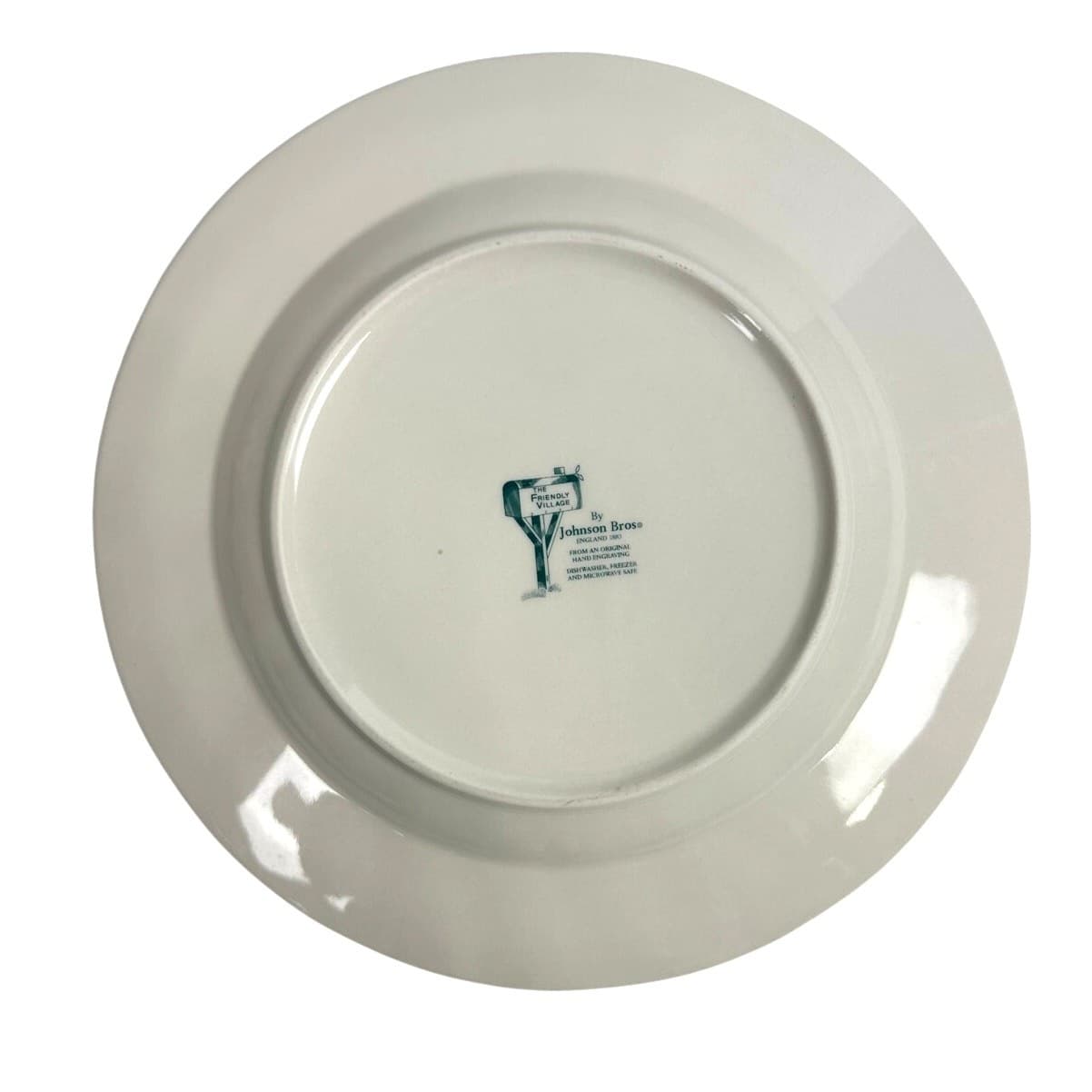 Johnson Bros Friendly Village England Covered Bridge 2006 Collector Dinner Plate - Thumbnail 7