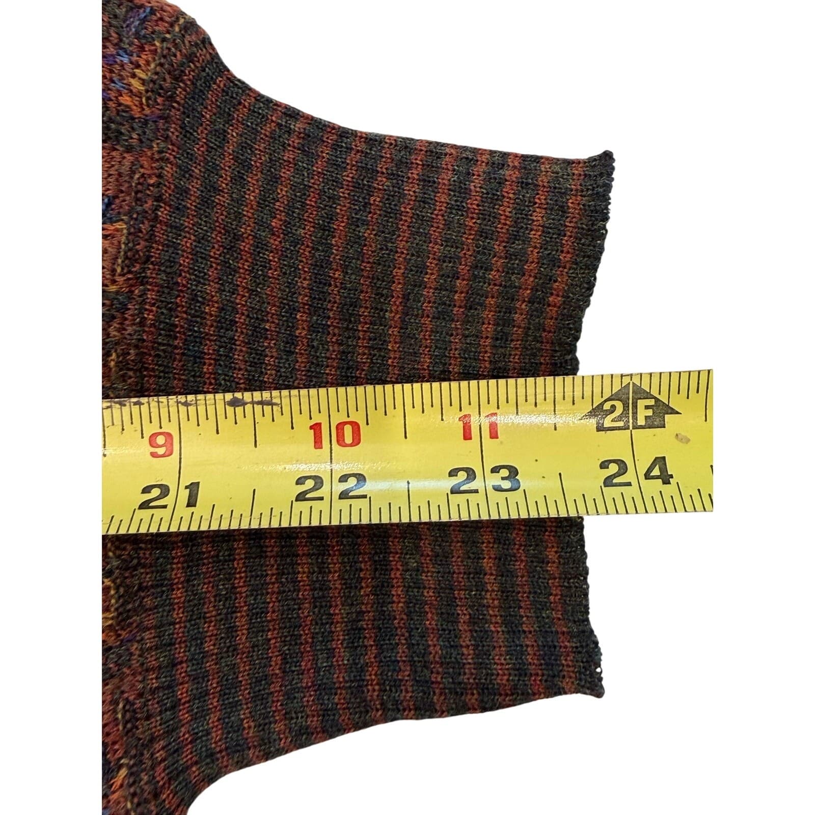Vintage Neiman Marcus XL Pure Wool Sweater Made in Uruguay Geometric Knit USA - Thumbnail 5