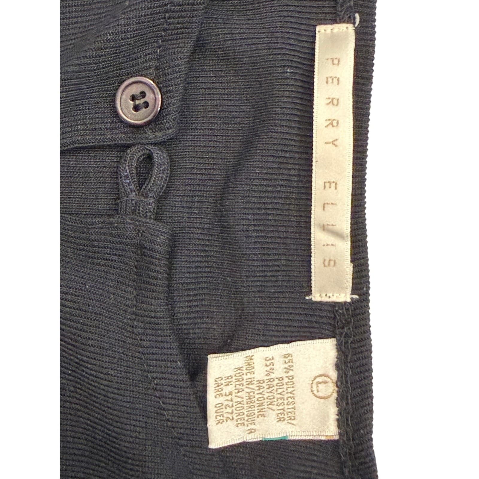 Men's Black Long Sleeve Henley Knit Top / Tunic - Thumbnail 4