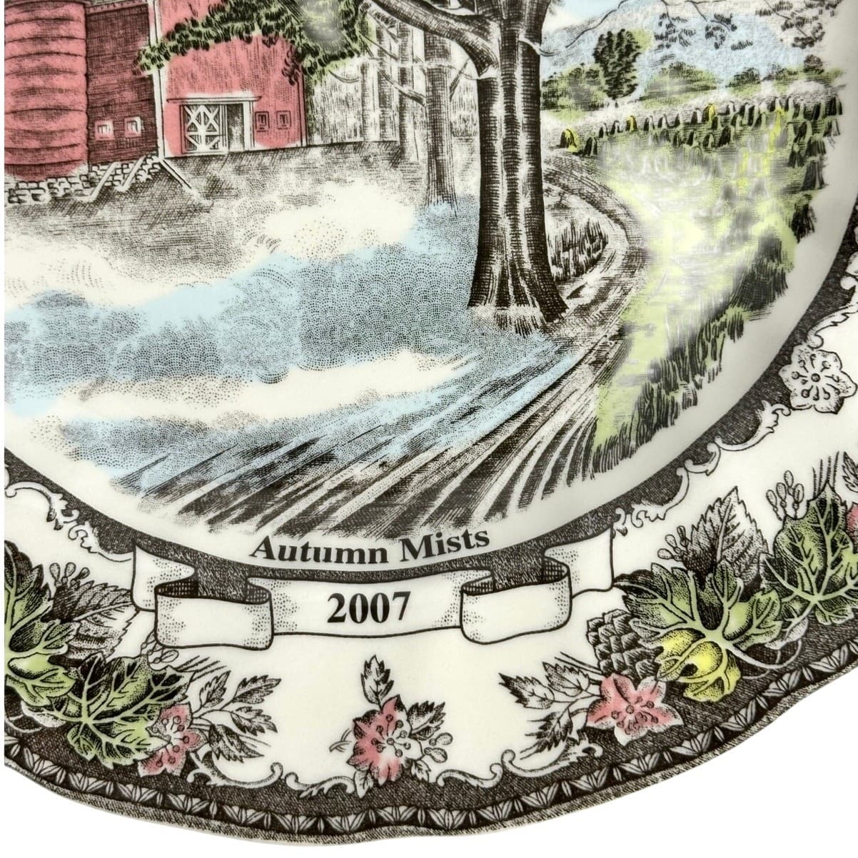 Johnson Bros Friendly Village England Autumn Mists 2007 Collector Dinner Plate - Thumbnail 2