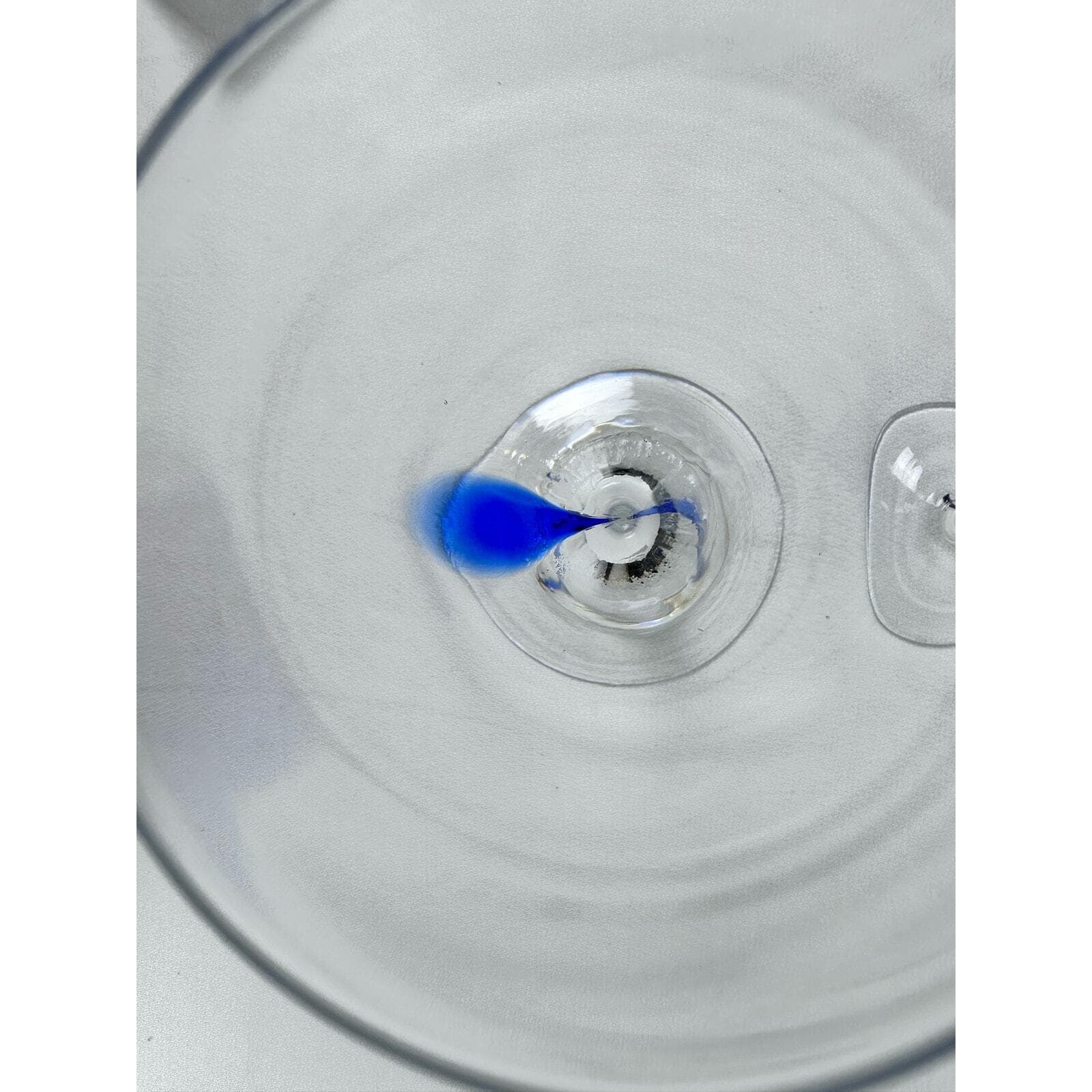 Artland 2 Wine Goblets 1 Blue & 1 Purple Teardrop EX - Thumbnail 5