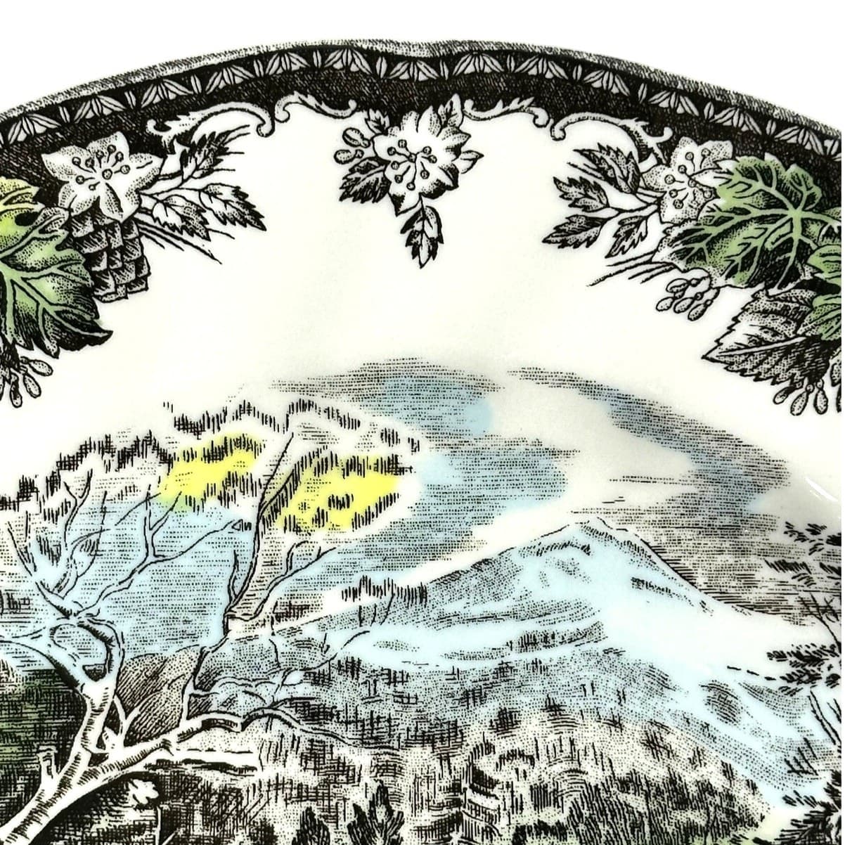 Johnson Bros Friendly Village England Covered Bridge 2006 Collector Dinner Plate - Thumbnail 5