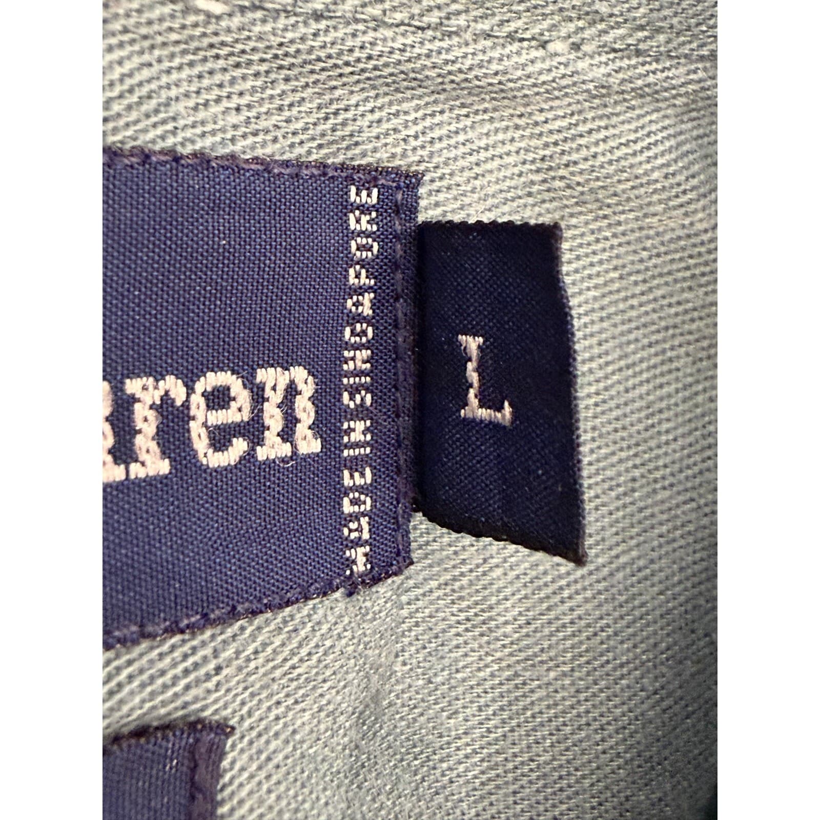 Ralph Lauren Gray Long Sleeve Button-Front Shirt Size Large - Thumbnail 6