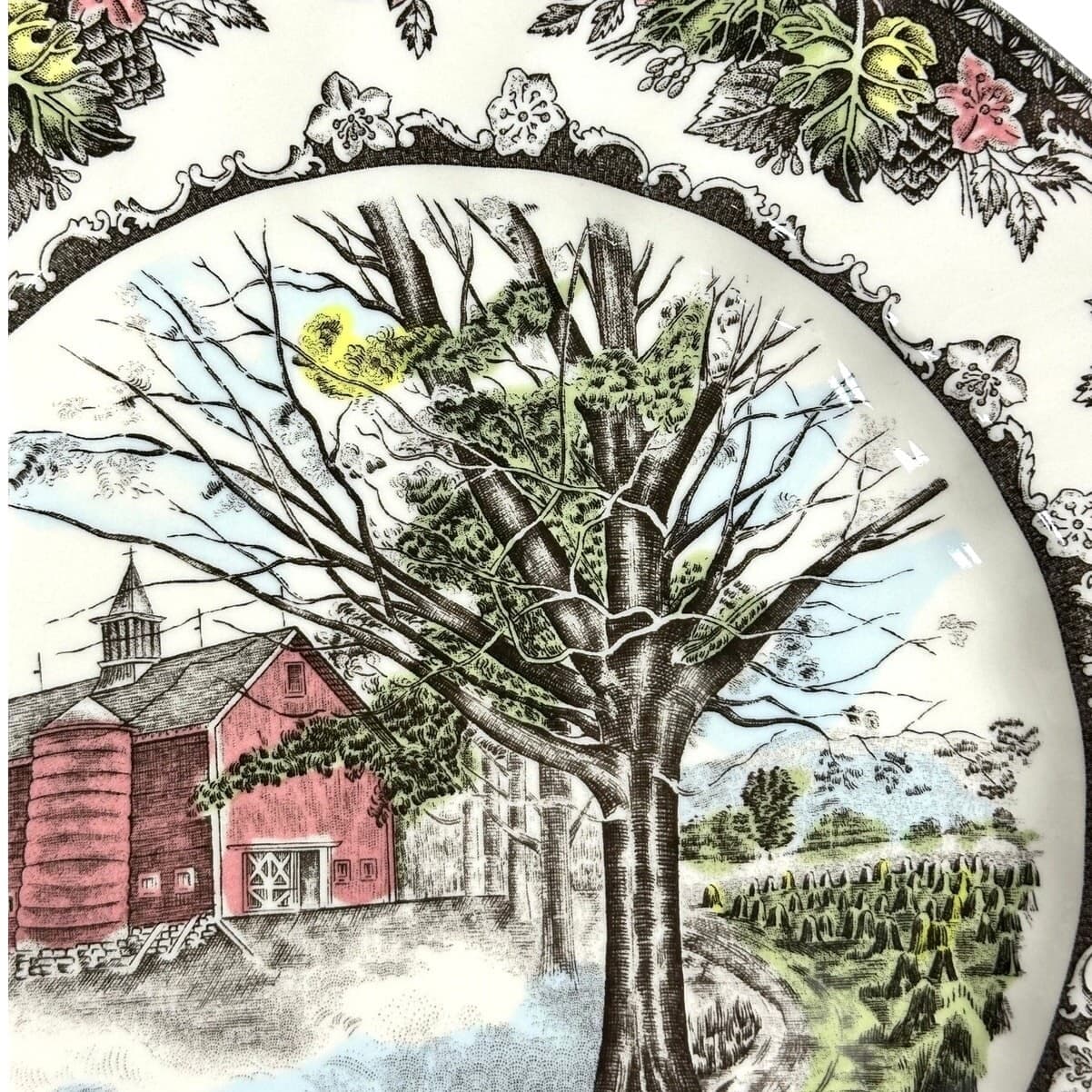 Johnson Bros Friendly Village England Autumn Mists 2007 Collector Dinner Plate - Thumbnail 3