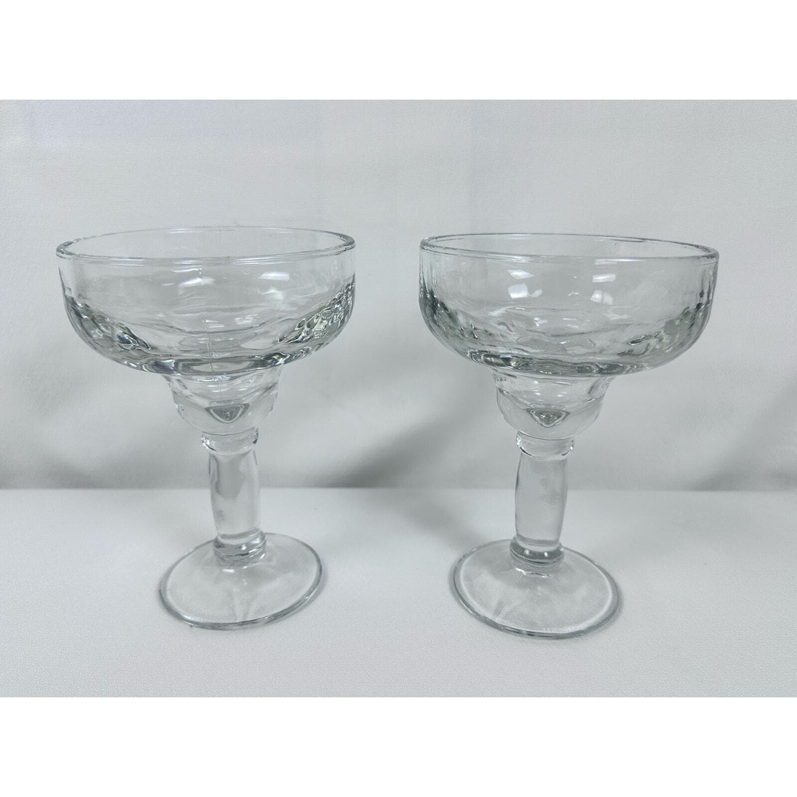 YUCCATAN Margarita Glasses Heavy13.5 oz Clear w Design Set of 2 EX - Thumbnail 3