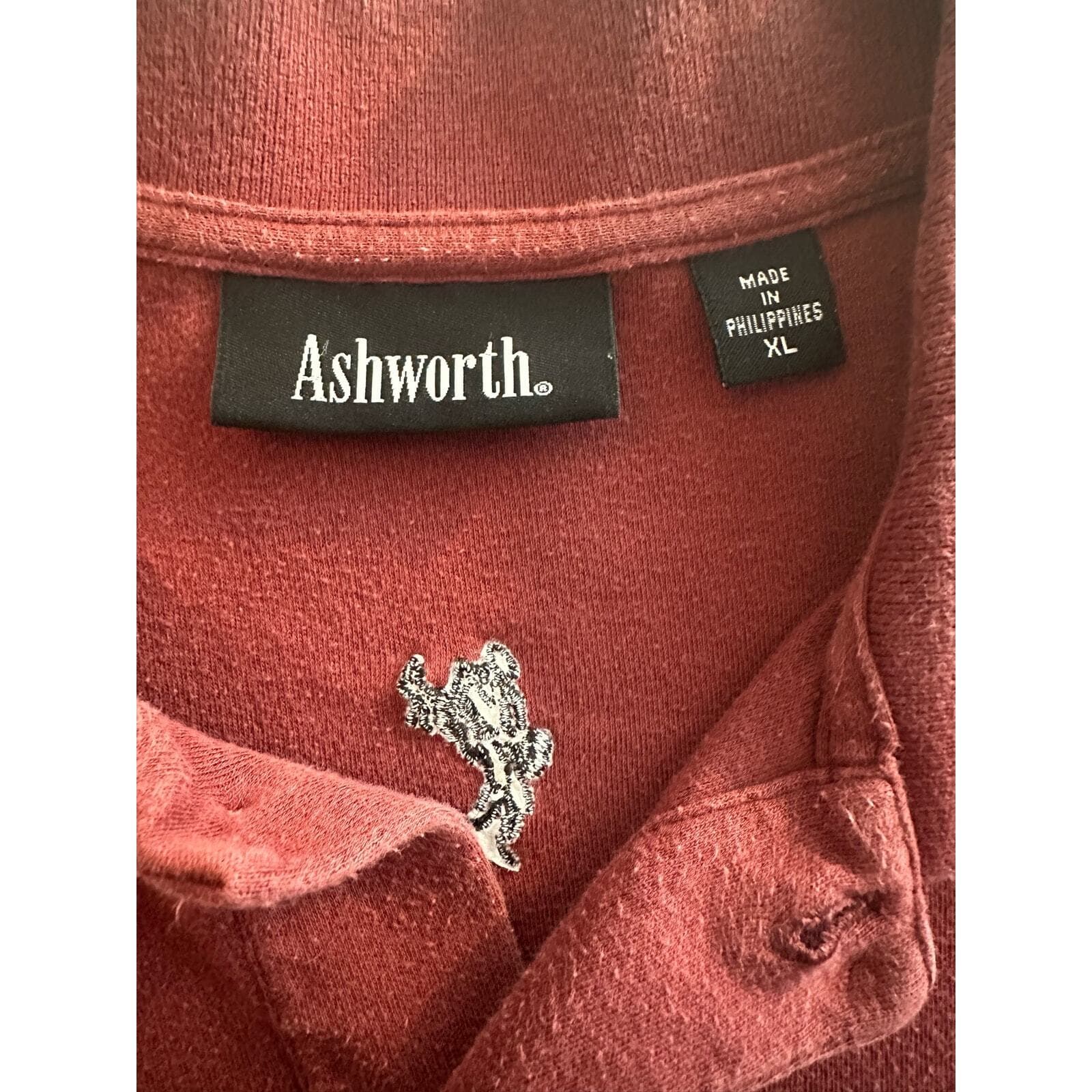 Ashworth Texas A&M Traditions Club Golf Shirt Maroon XL - Thumbnail 3