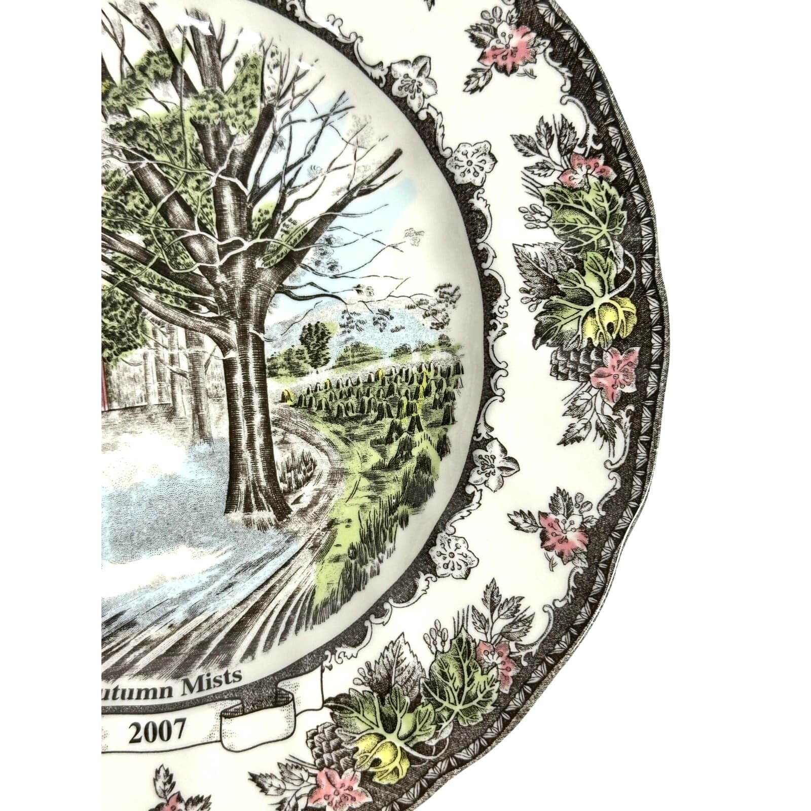 Johnson Bros Friendly Village England Autumn Mists 2007 Collector Dinner Plate - Thumbnail 4