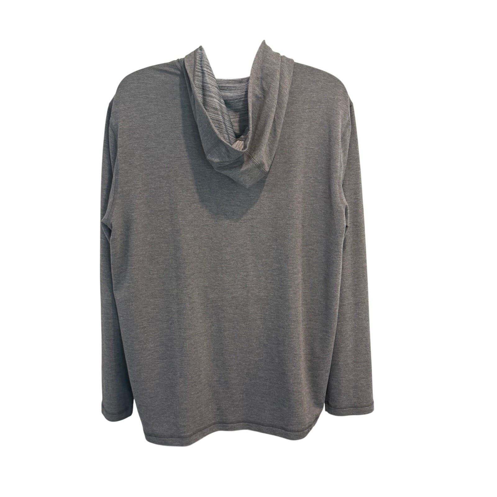 Orvis Men's XXL Gray Performance Hooded Long Sleeve Pullover Shirt Stretch - Thumbnail 3