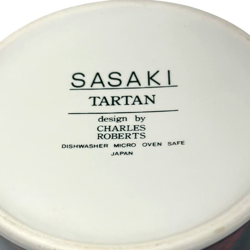 Sasaki Japan Tartan by Charles Roberts Tea/Coffee Pot, Sugar and Creamer Set - Thumbnail 9