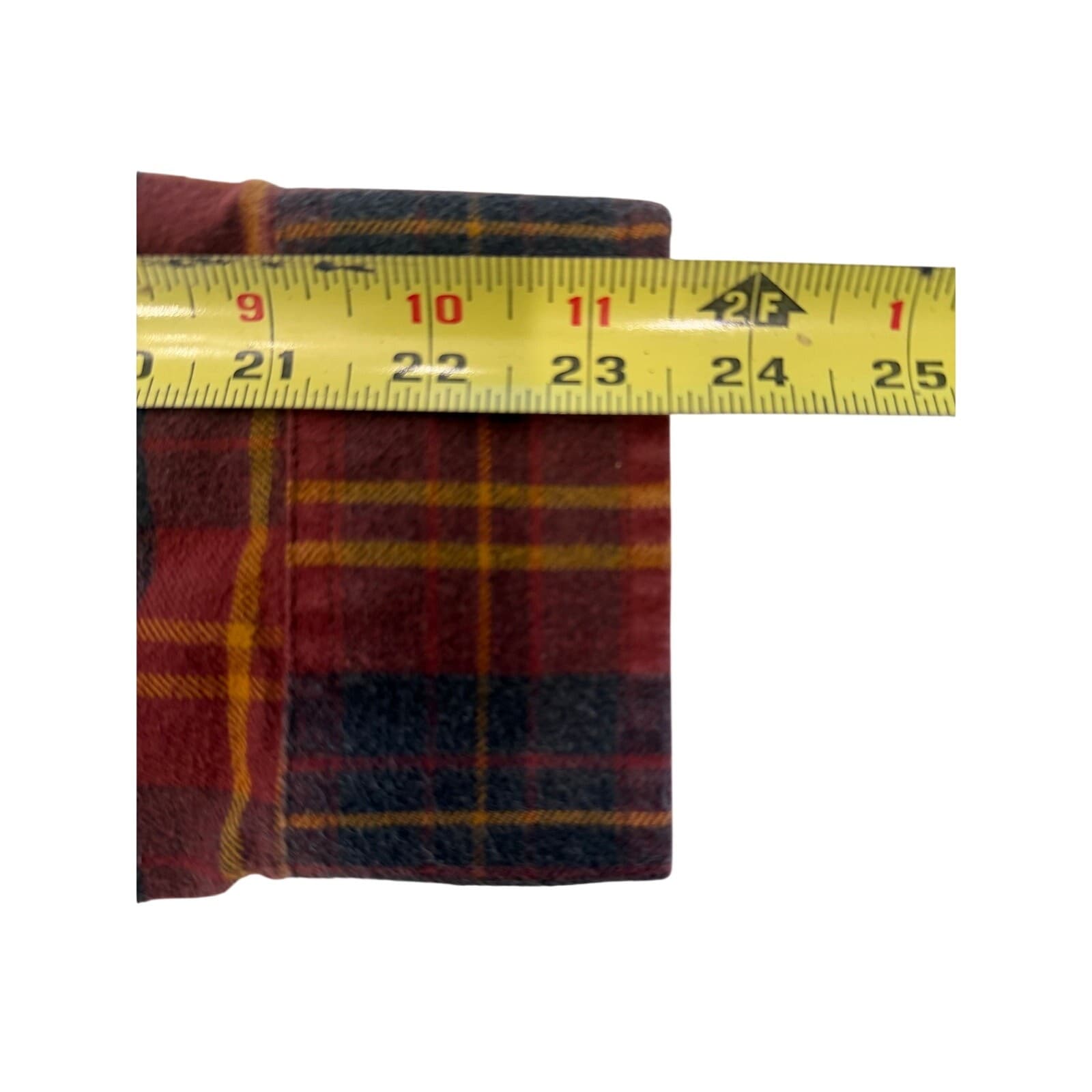 Orvis Luxury Flannel Shirt Mens XL Red Plaid Button Down 100% Cotton - Thumbnail 8