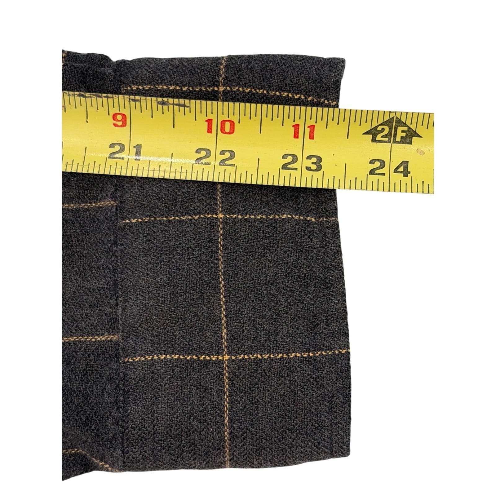 Banana Republic Mens Large Gray Windowpane Flannel Button Front Shirt L - Thumbnail 8