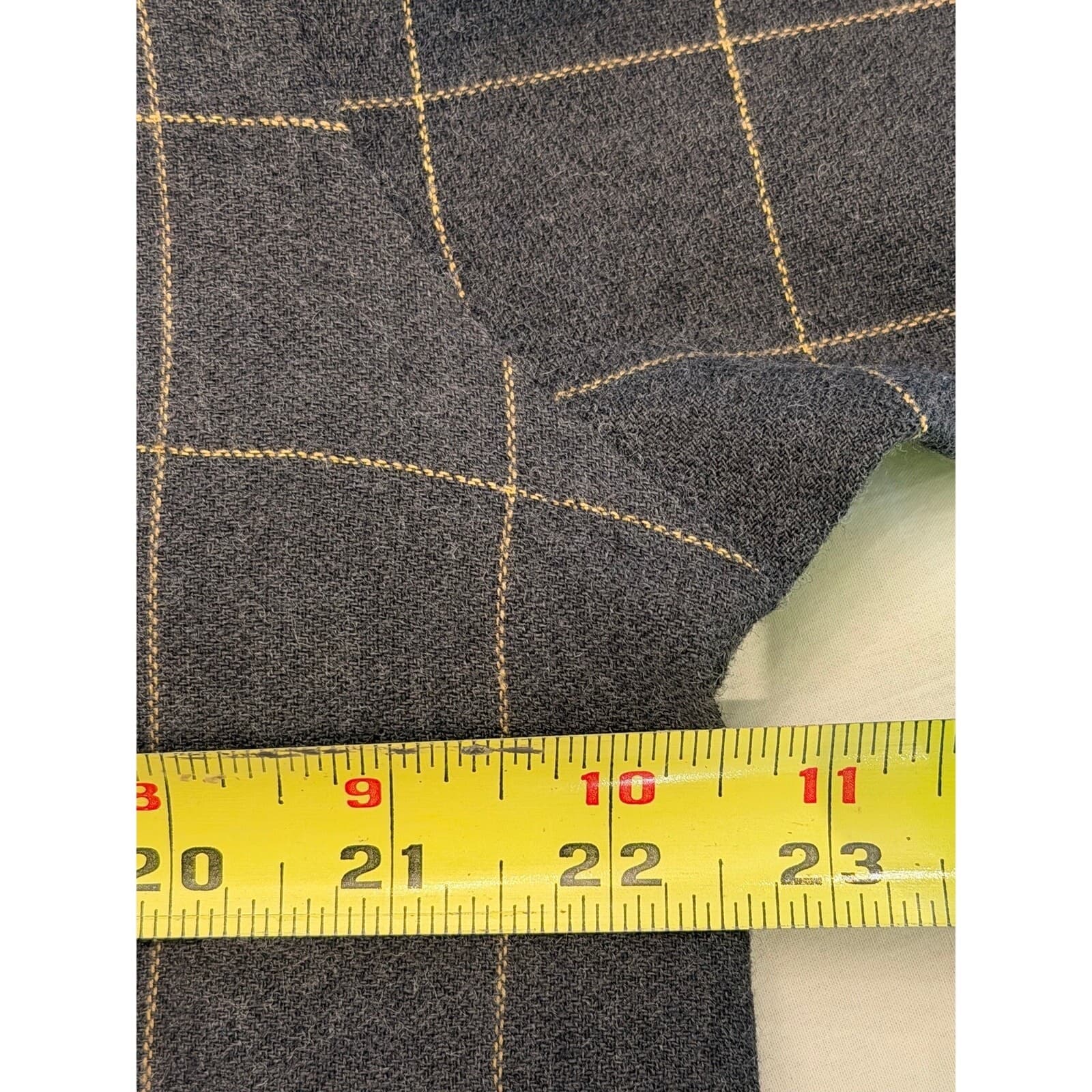 Banana Republic Mens Large Gray Windowpane Flannel Button Front Shirt L - Thumbnail 7