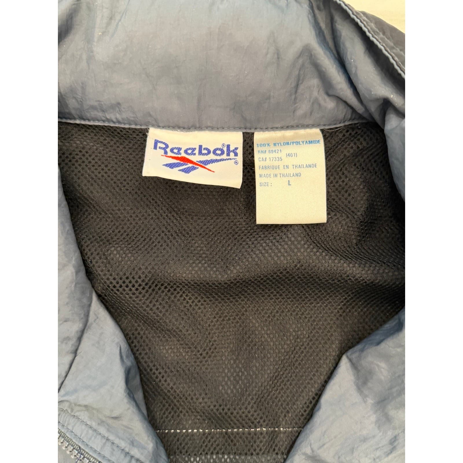 Vintage Reebok Classic Logo Colorblock Windbreaker Jacket Large - Thumbnail 6
