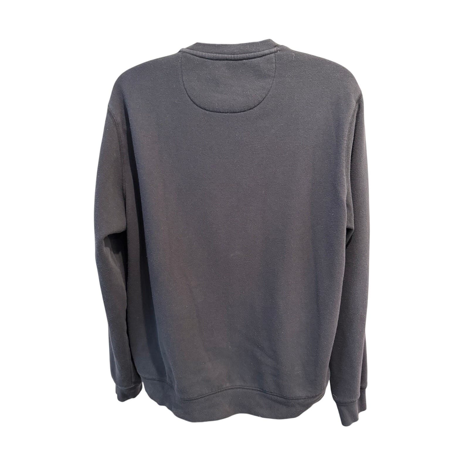 G.H. Bass & Co. Black Fleece Crewneck Sweatshirt XXL Workwear Pullover - Thumbnail 4