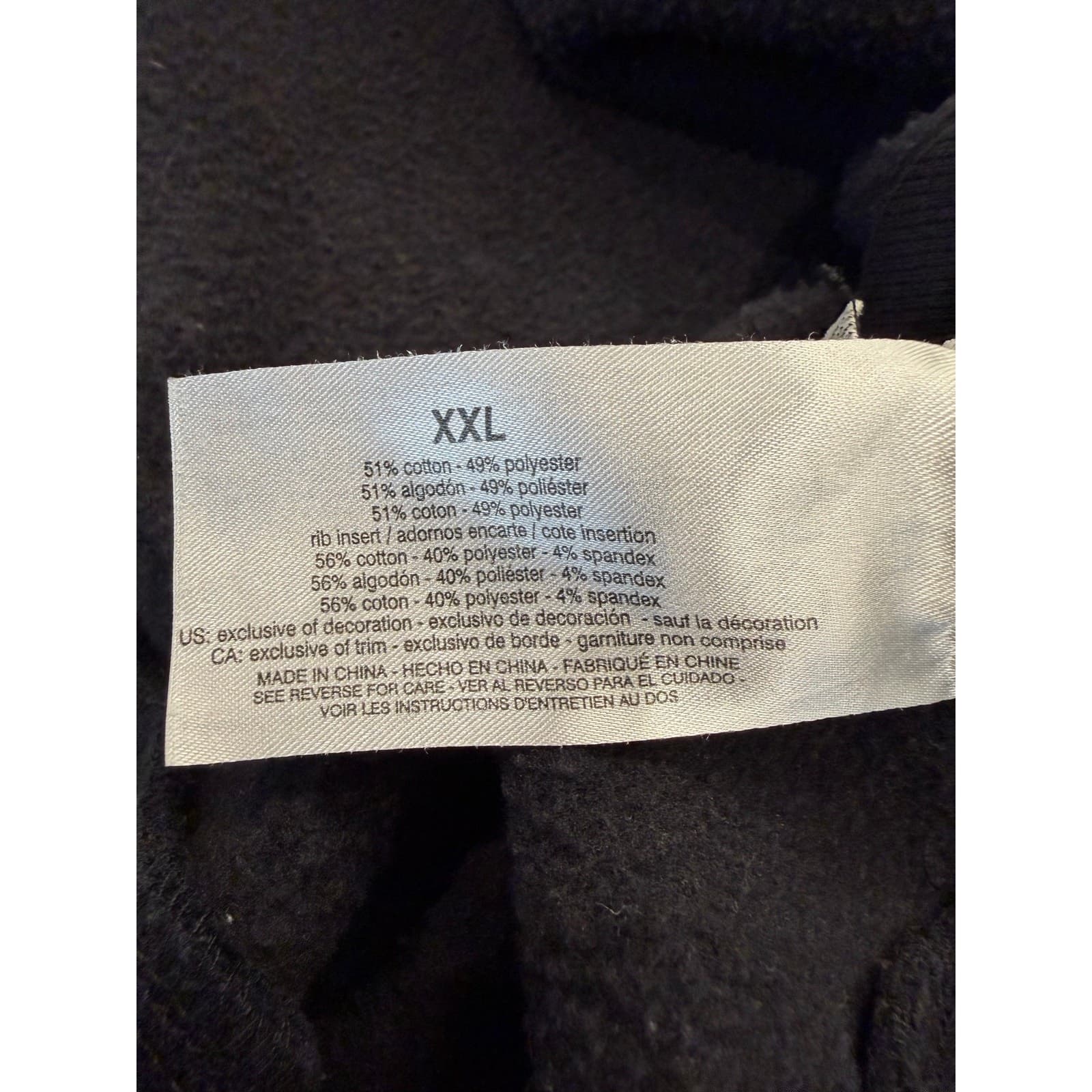 G.H. Bass & Co. Black Fleece Crewneck Sweatshirt XXL Workwear Pullover - Thumbnail 6