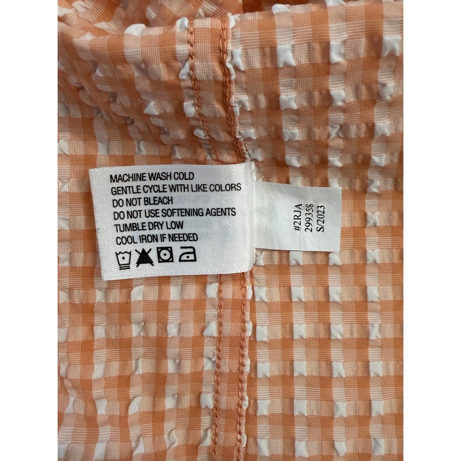 Orvis Active Fit XL Peach Seersucker Fishing Shirt Long Sleeve Vented Outdoor - Thumbnail 8