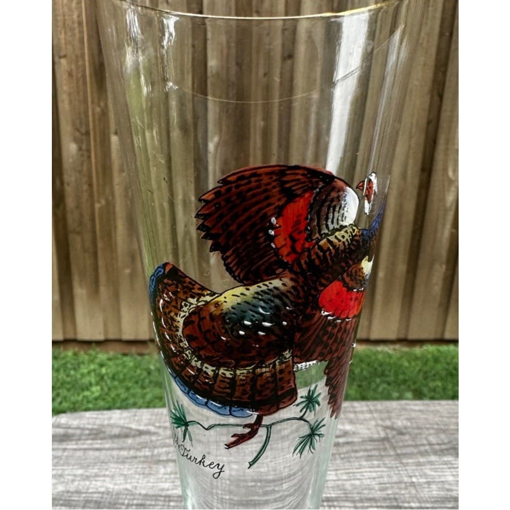 Ned Smith 8.25" Pilsner Beer Glasses-Pitcher-Waterfowl-Painted Ducks- Set of 7 - Thumbnail 11