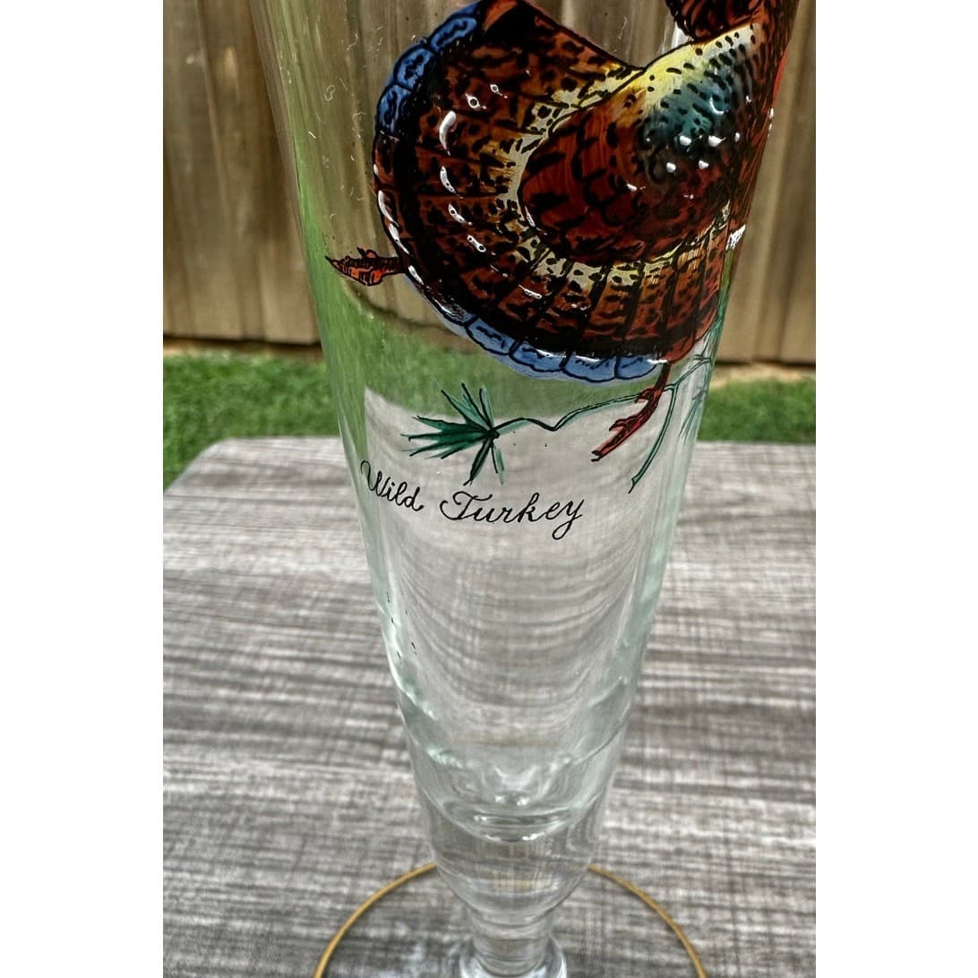 Ned Smith 8.25" Pilsner Beer Glasses-Pitcher-Waterfowl-Painted Ducks- Set of 7 - Thumbnail 12