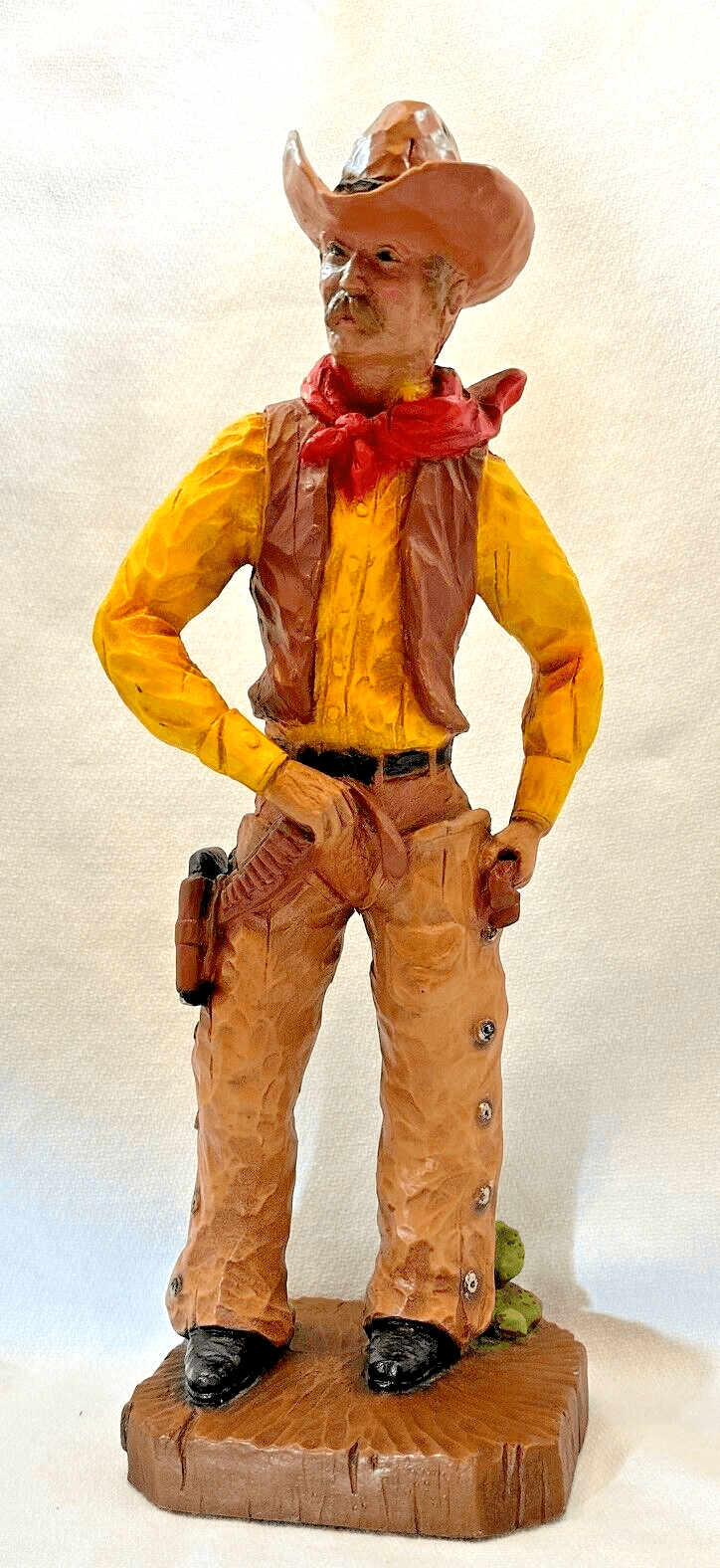 Universal Statuary Company Chicago 1976 Cowboy Figure signed Y. Kendrick 16.5"