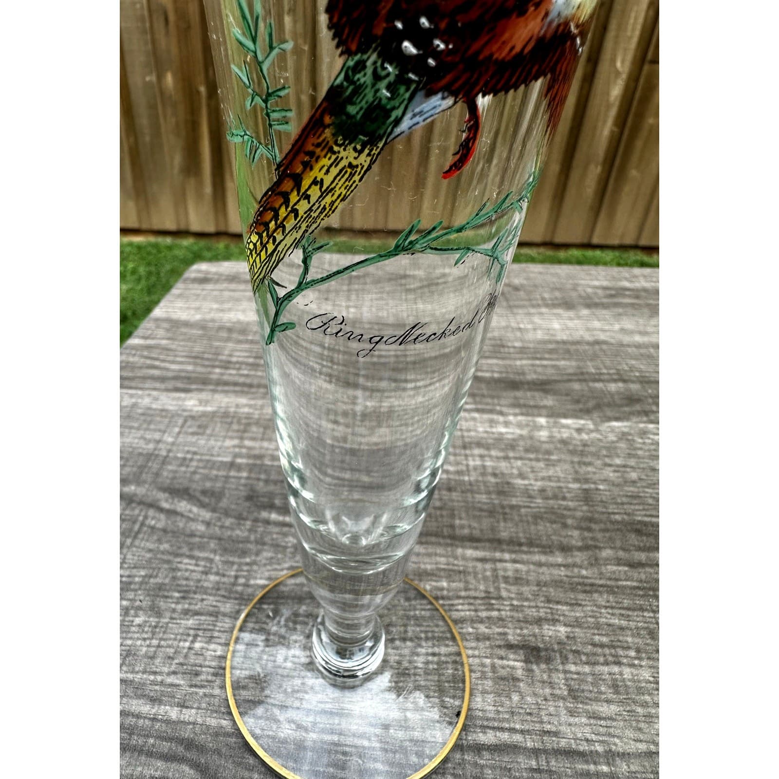 Ned Smith 8.25" Pilsner Beer Glasses-Pitcher-Waterfowl-Painted Ducks- Set of 7 - Thumbnail 15