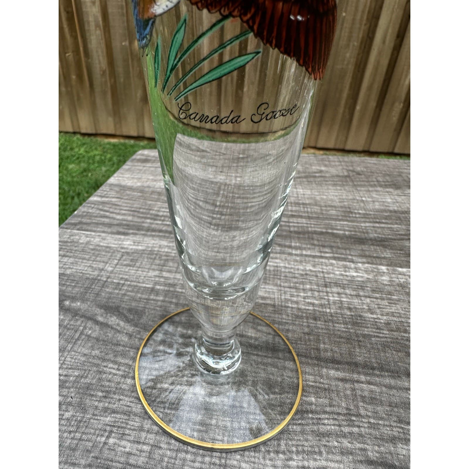Ned Smith 8.25" Pilsner Beer Glasses-Pitcher-Waterfowl-Painted Ducks- Set of 7 - Thumbnail 6