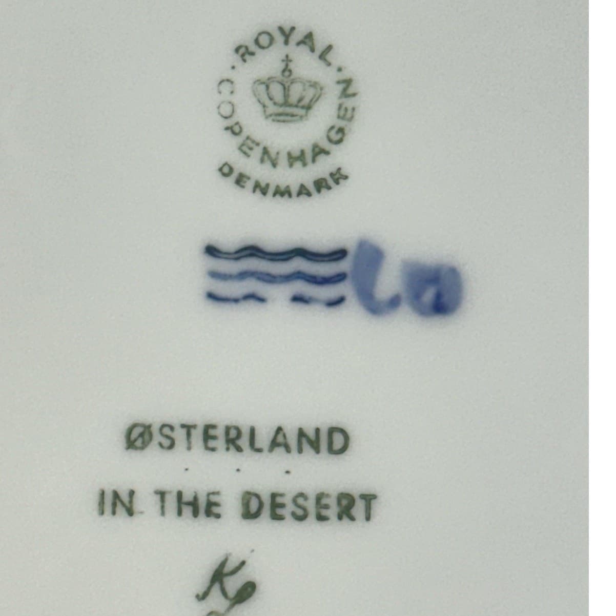 Royal Copenhagen Denmark 1972 Annual Christmas Plate 'In The Desert' - Thumbnail 3