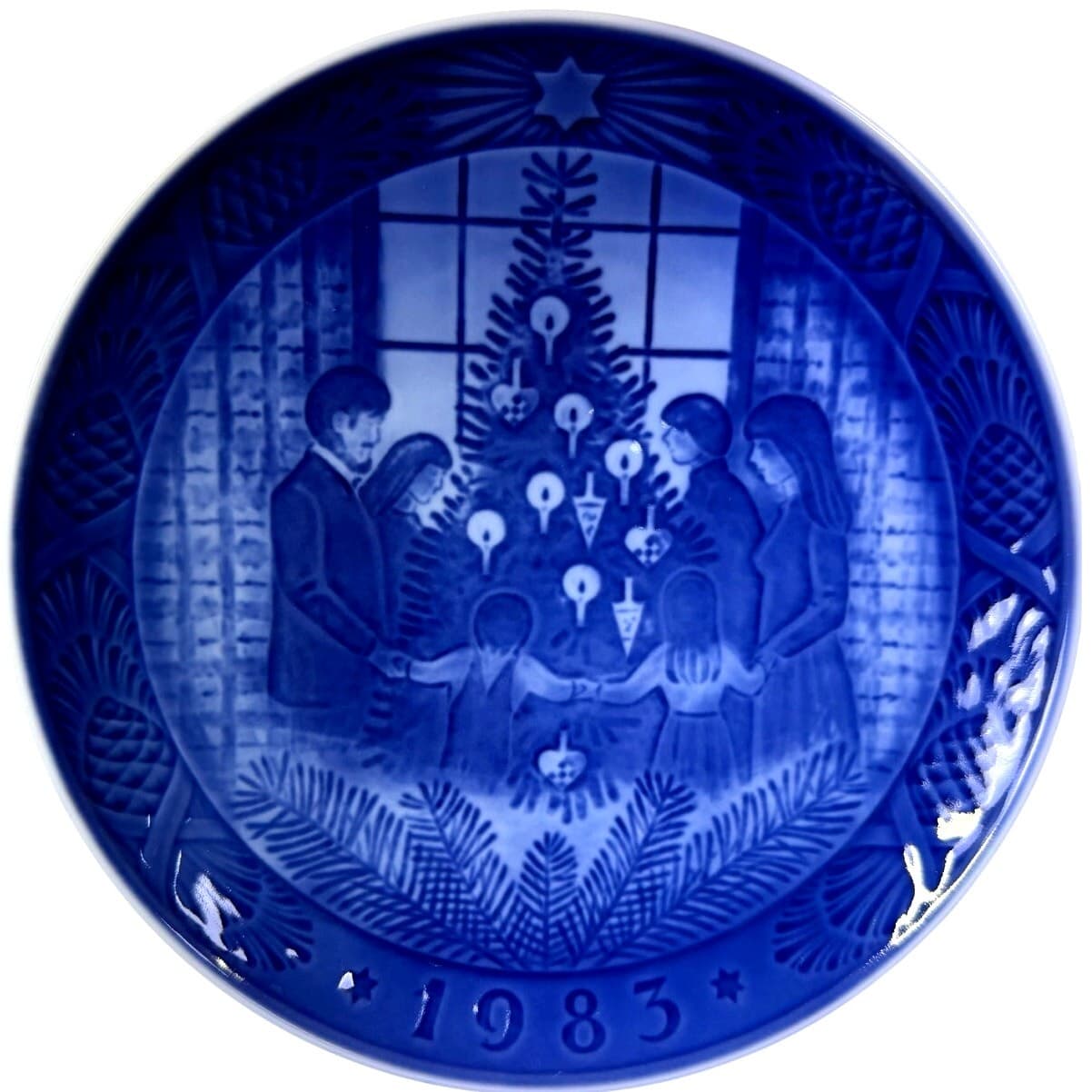 Royal Copenhagen Denmark 1983 Annual Christmas Plate 'Merry Christmas'