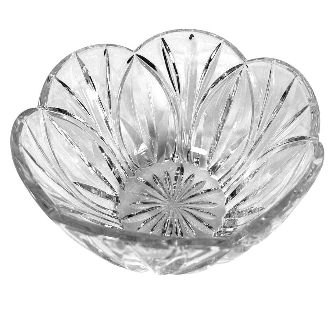 Block 24% Lead Heavy Crystal Wyndham Signed Centerpiece Bowl-Poland Excellent! - Thumbnail 2