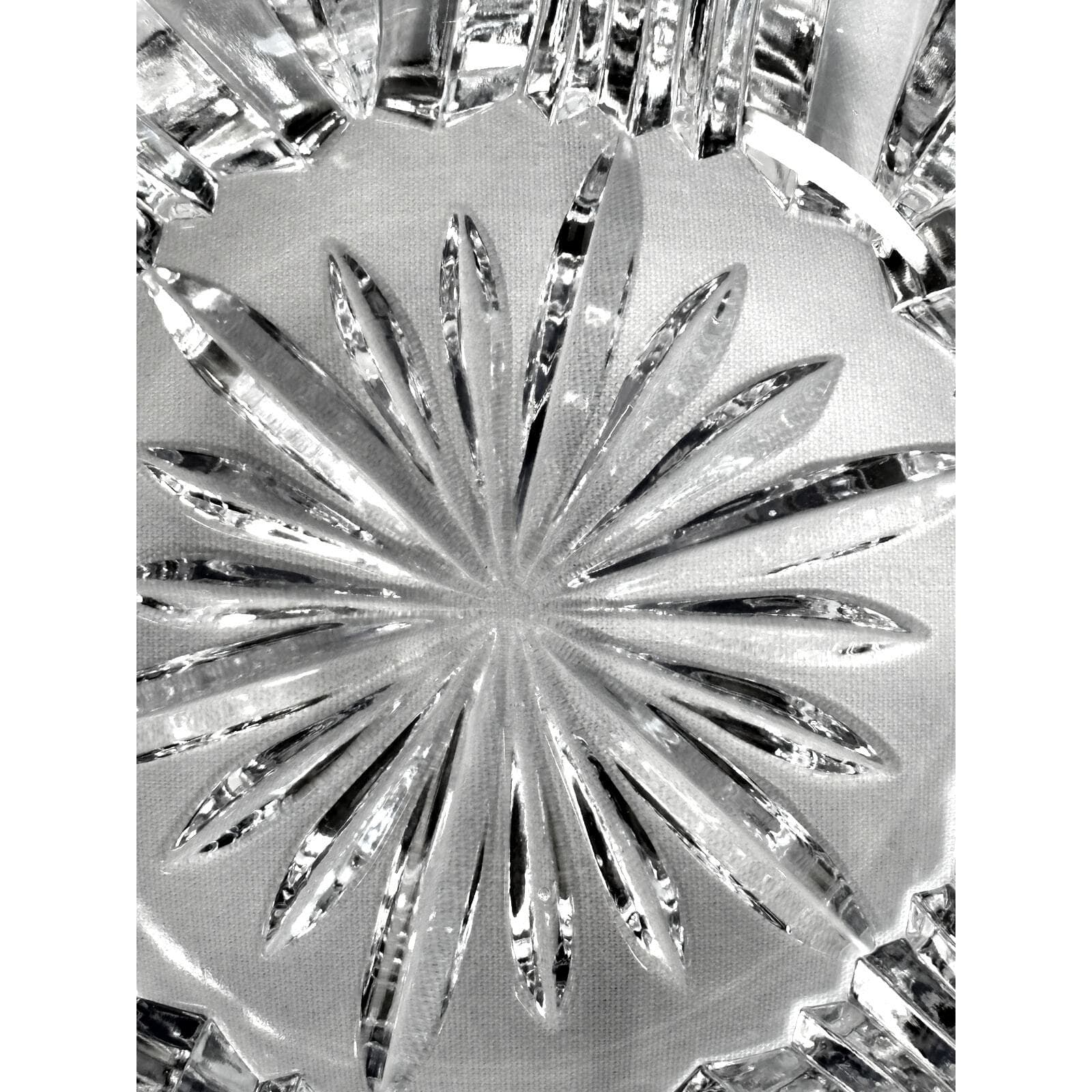 Block 24% Lead Heavy Crystal Wyndham Signed Centerpiece Bowl-Poland Excellent! - Thumbnail 4