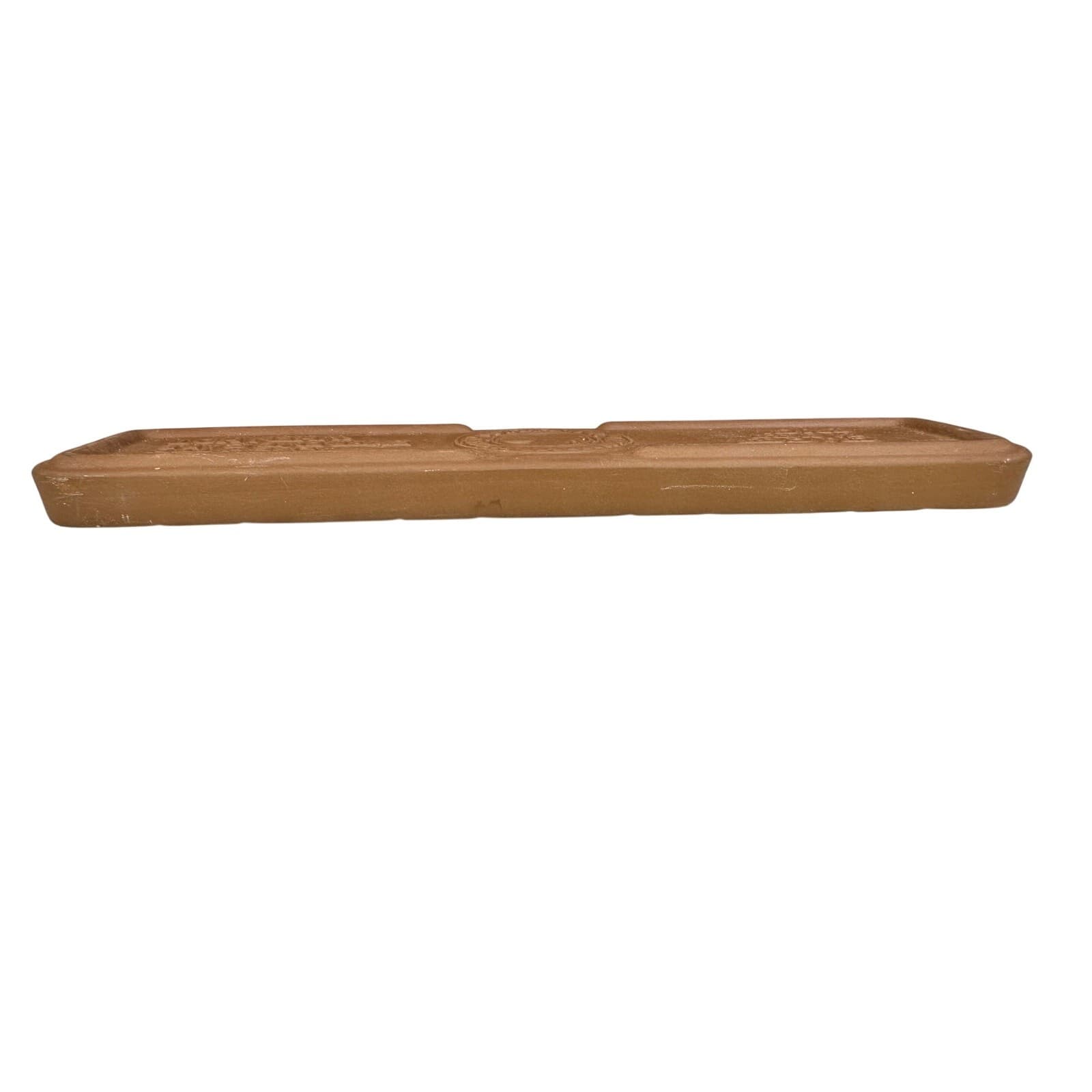Longaberger Pottery Terracotta Cracker Basket Brick Warming Stone 9" x 2.25" - Thumbnail 3