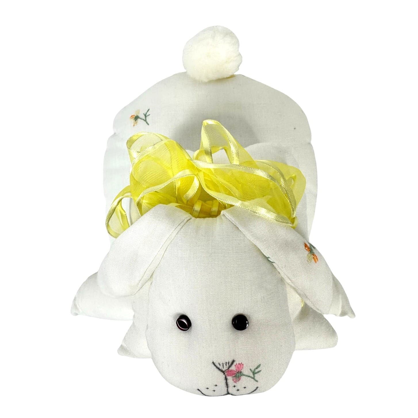 Pillow Three Tier Bunny Rabbit with Embroidery-Unique Handmade Cute Loveable! - Thumbnail 3