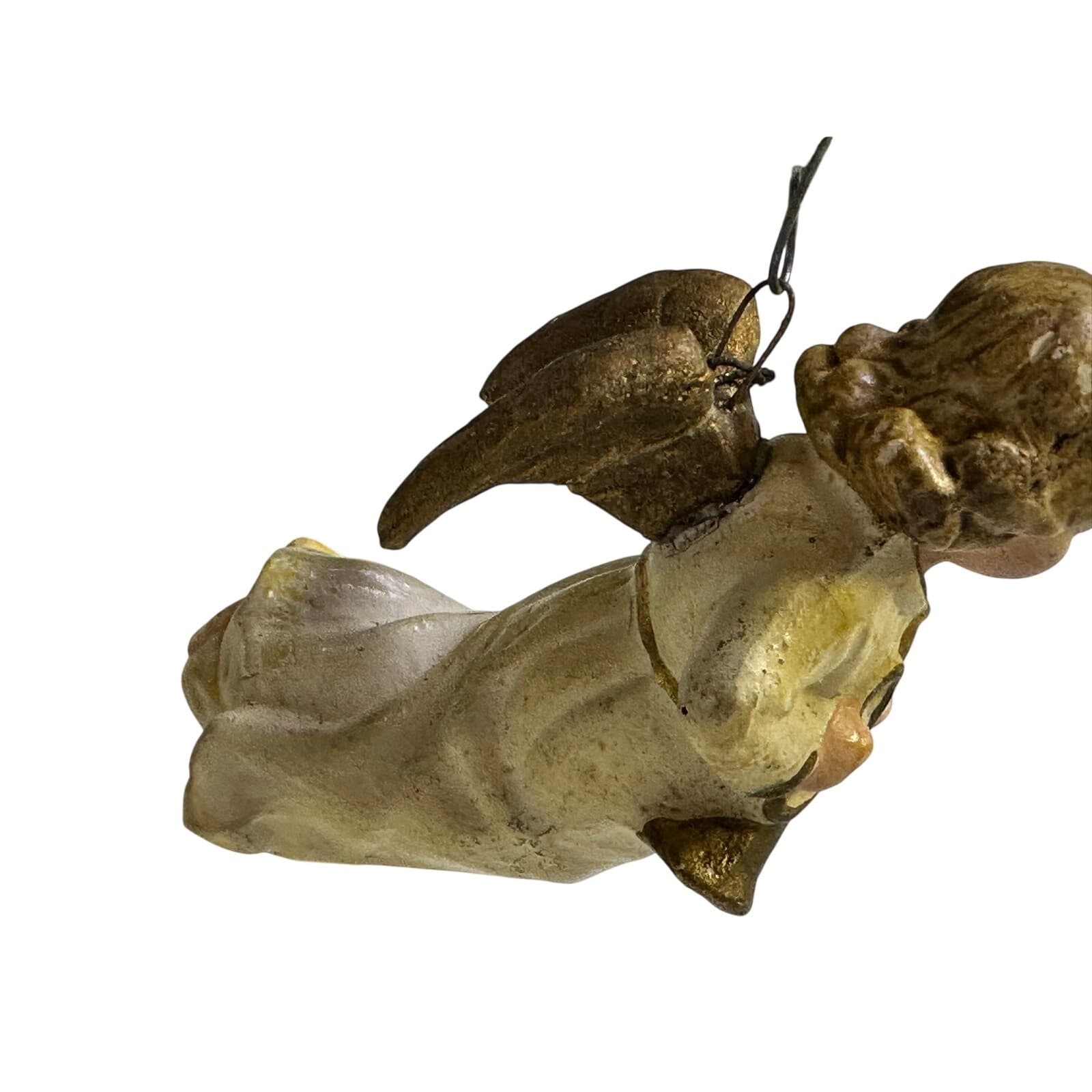 Set of 3 Vintage Hanging Angels w/ Musical Instruments Ornaments - Thumbnail 9
