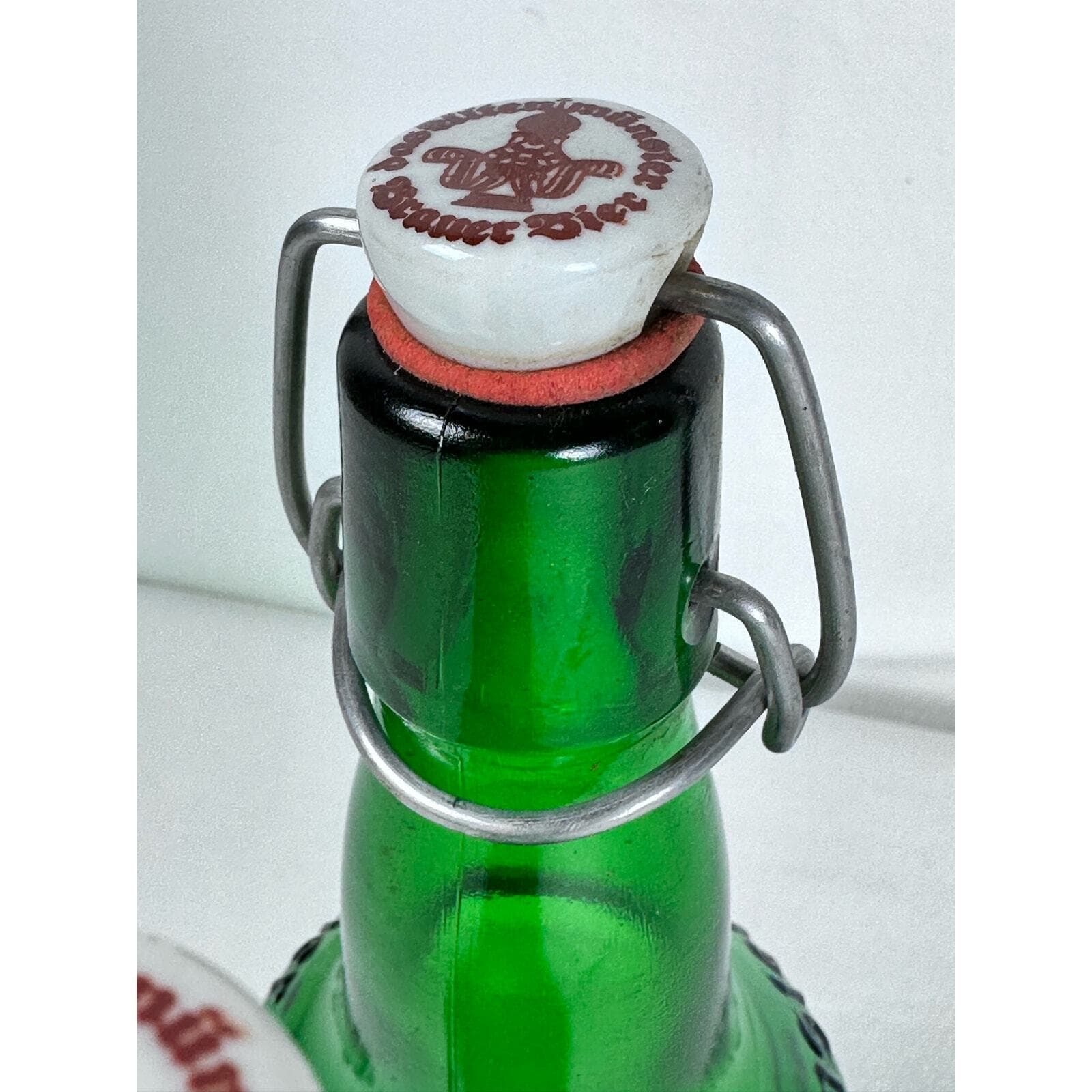 ALTENMUNSTER Pair Pint Green Ceramic Cap Beer Bottles Germany Good - Thumbnail 9