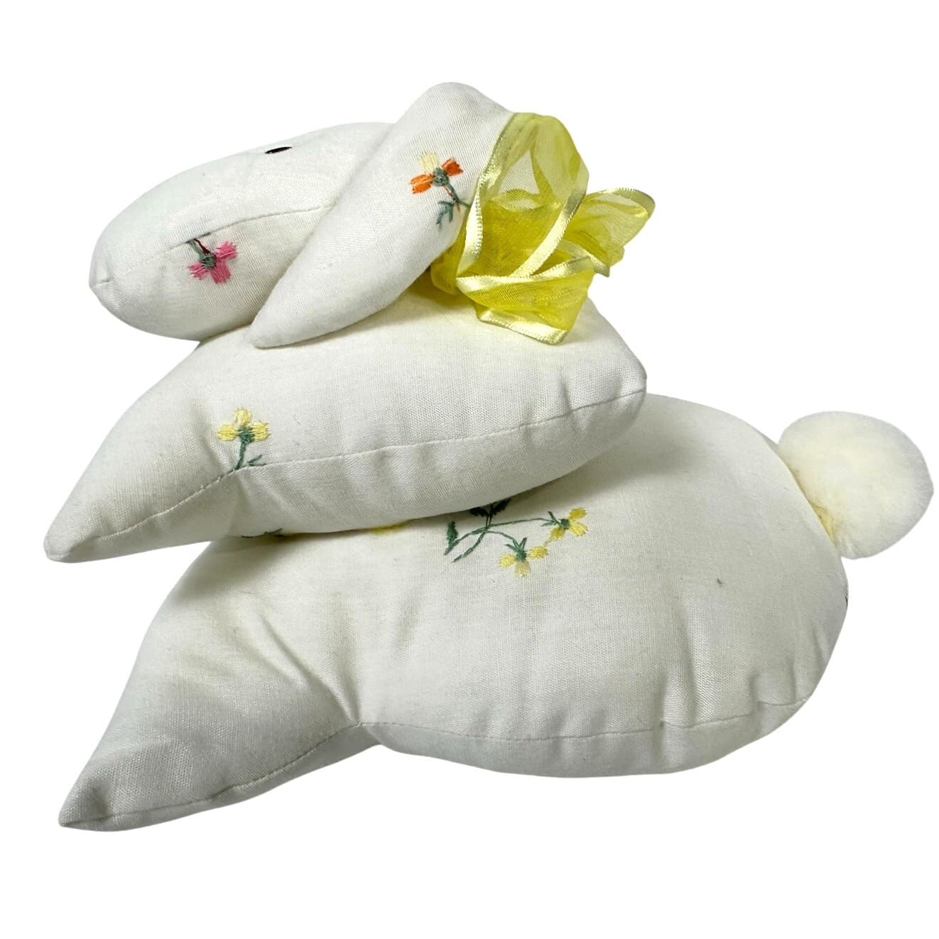 Pillow Three Tier Bunny Rabbit with Embroidery-Unique Handmade Cute Loveable! - Thumbnail 4