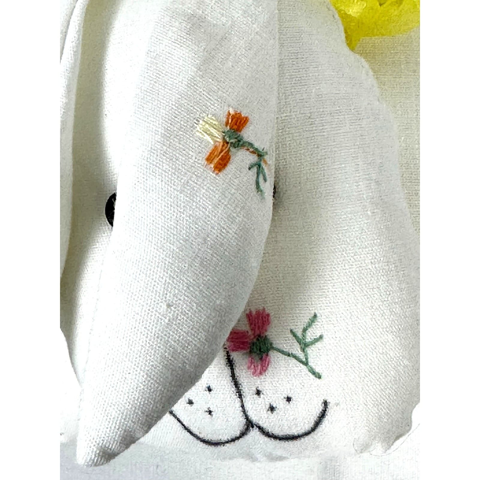 Pillow Three Tier Bunny Rabbit with Embroidery-Unique Handmade Cute Loveable! - Thumbnail 6