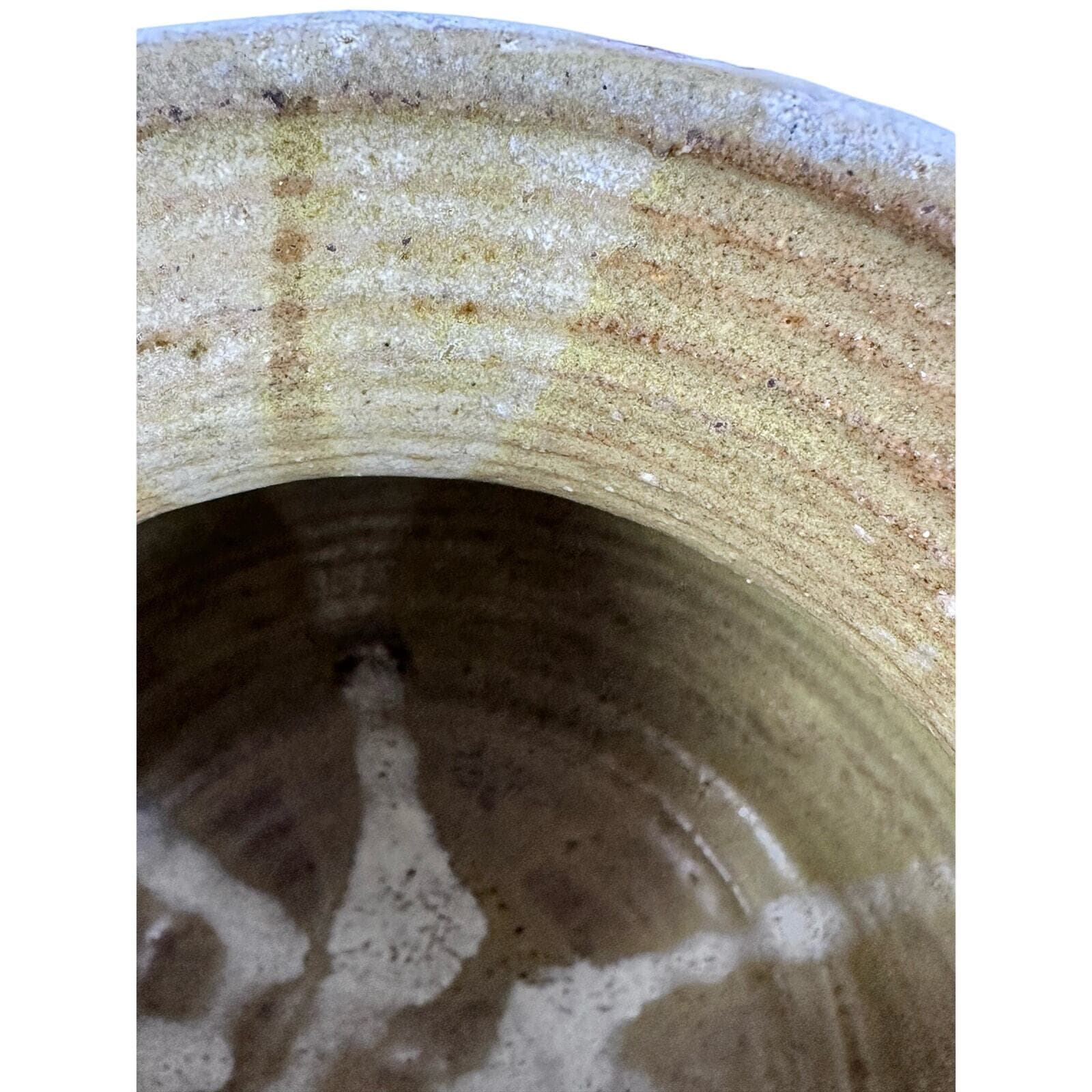 Art Pottery Honey Drip Glaze Vase Signed Bodie 7” good condition - Thumbnail 8