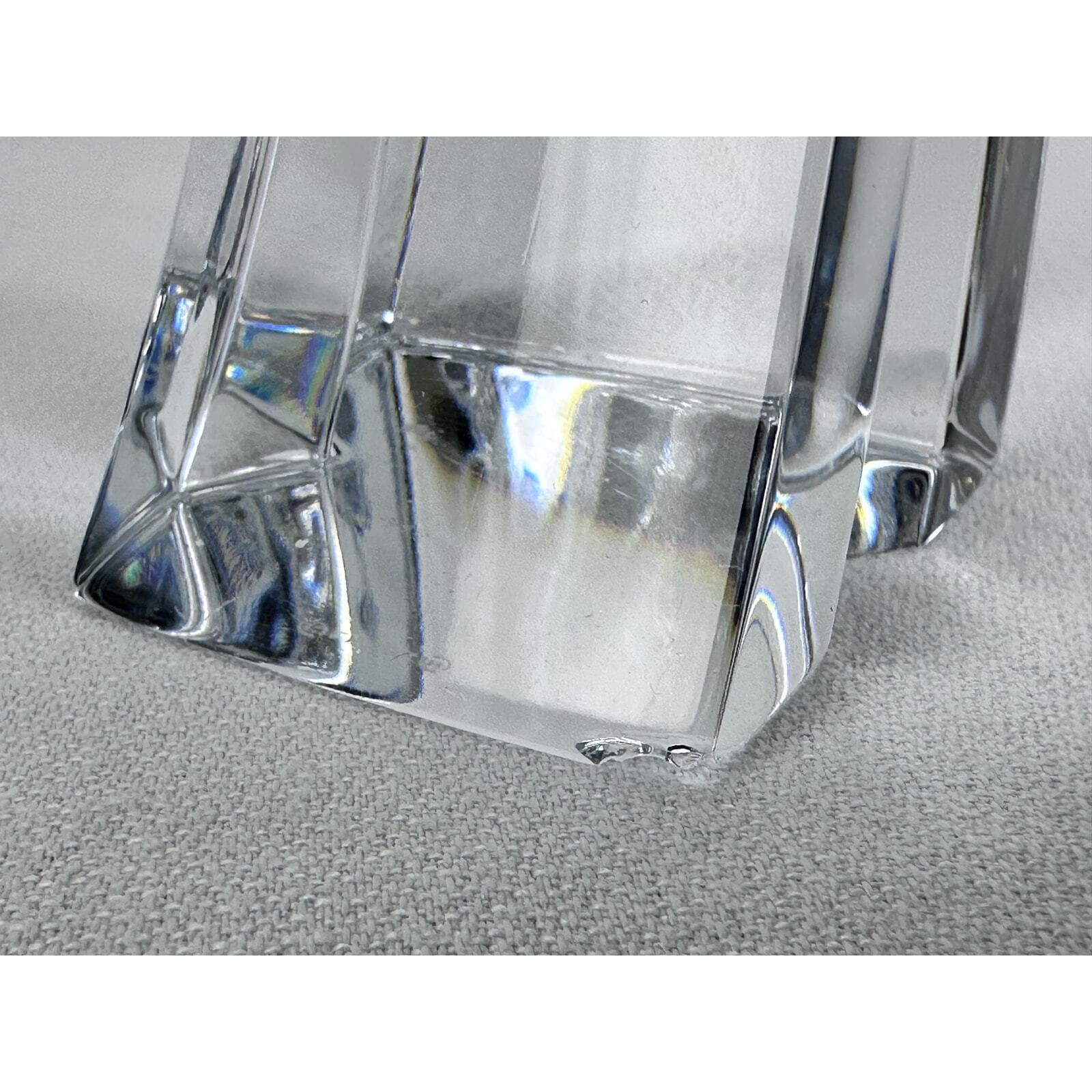LENOX Ovations Cascade Lead Crystal Candle Holders Slovenia set/ 2 Good - Thumbnail 7