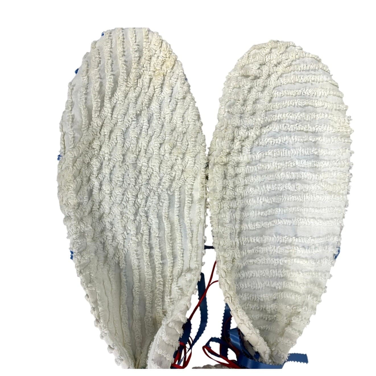 Chenille Handmade Large Eared Vintage Bunny Rabbit w/Quilted Blanket-READ - Thumbnail 4