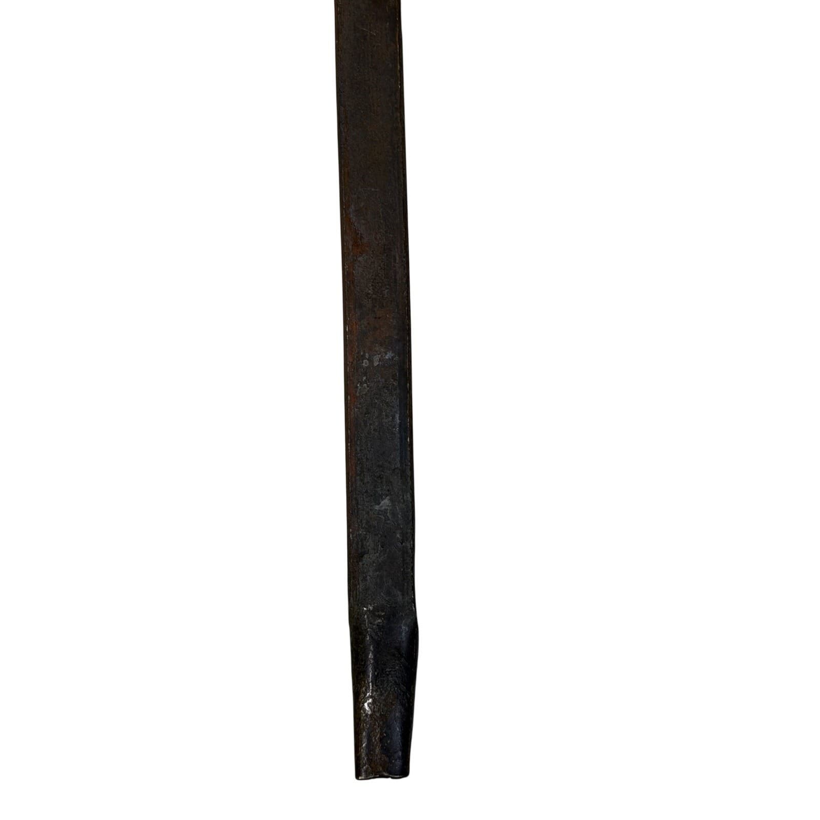 Primitive Hand Forged Antique 19-1/4" Copper Ladel /Spoon - Thumbnail 3