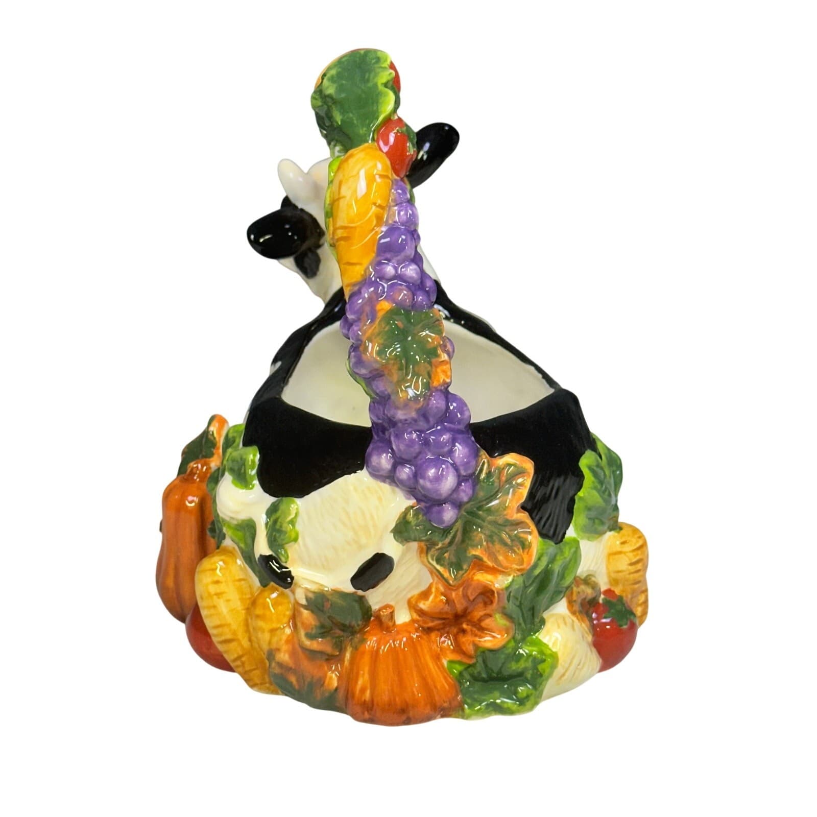 Signature Home Collection Porcelain 'Cow Basket' - Thumbnail 4
