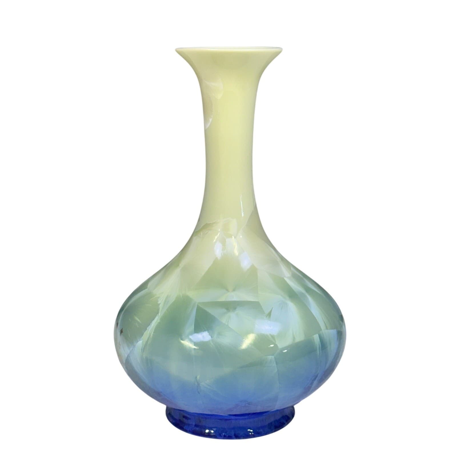 Taipei County Council 1988 Commemorative Crystalline Glaze 10.5" Vase - Thumbnail 2