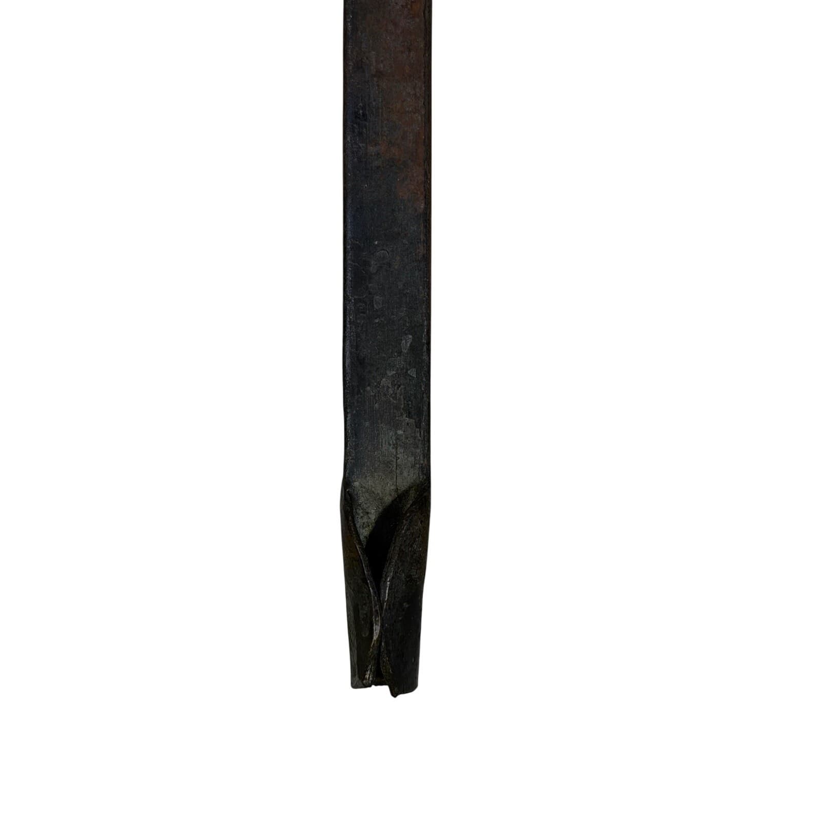 Primitive Hand Forged Antique 19-1/4" Copper Ladel /Spoon - Thumbnail 5