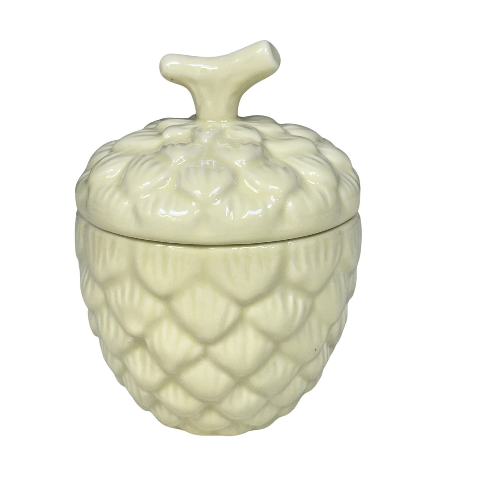 Nest Fragrance Alpine Forest Scent Candle in Ceramic Acorn Pineapple Trinket Jar