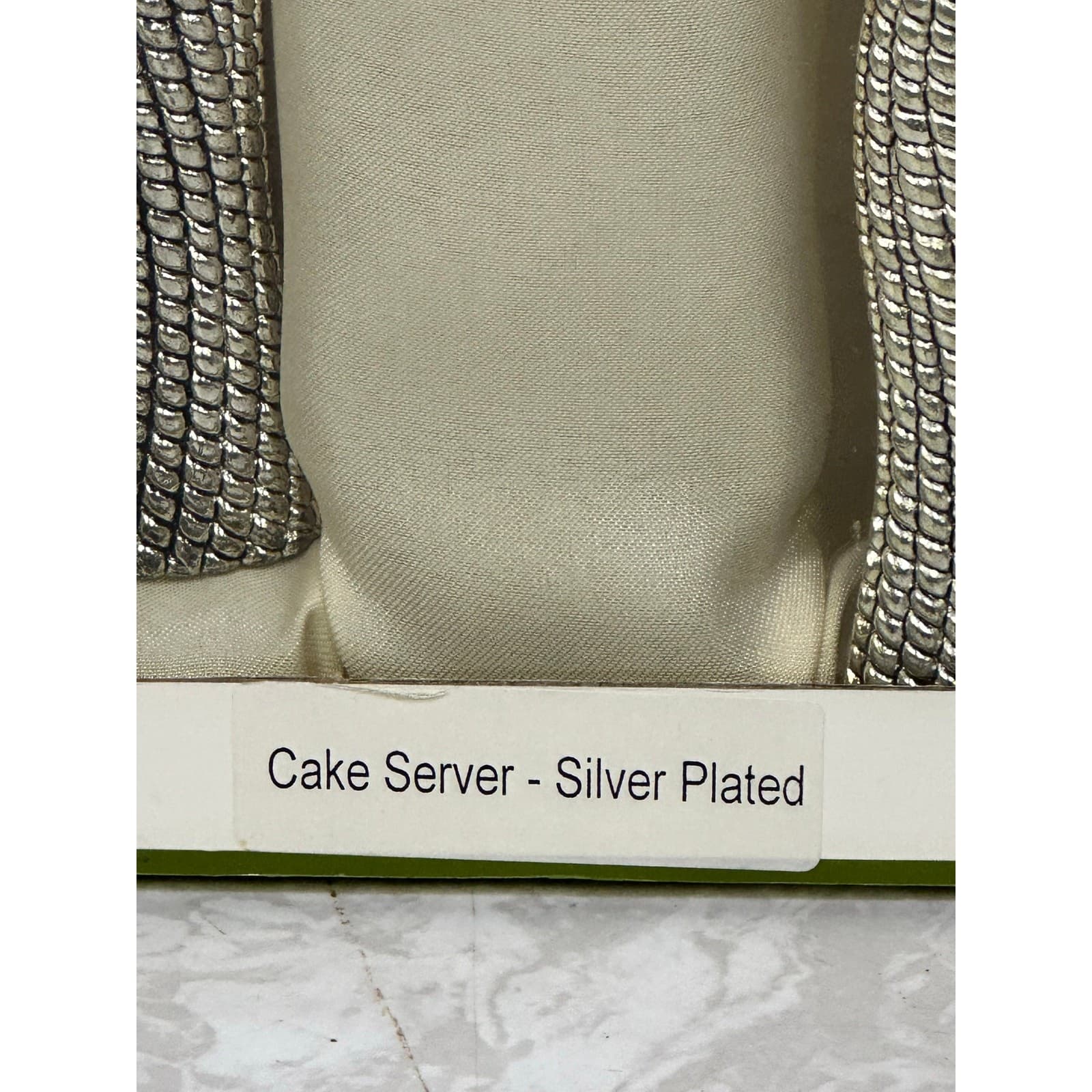 Grace Tea Ware Silverplate Elegant Beaded Handle Cake Knife and Server - Thumbnail 3