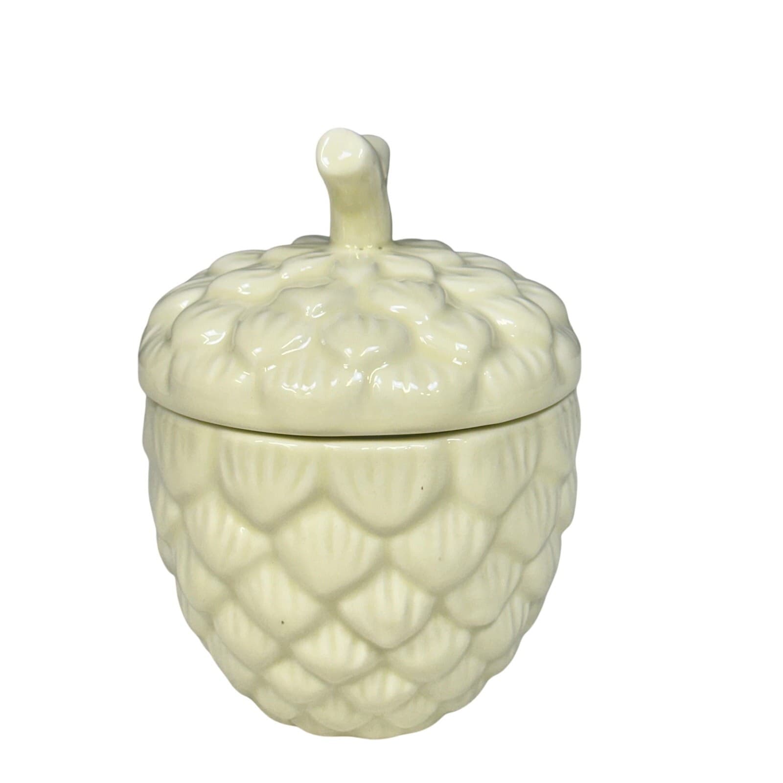 Nest Fragrance Alpine Forest Scent Candle in Ceramic Acorn Pineapple Trinket Jar - Thumbnail 2